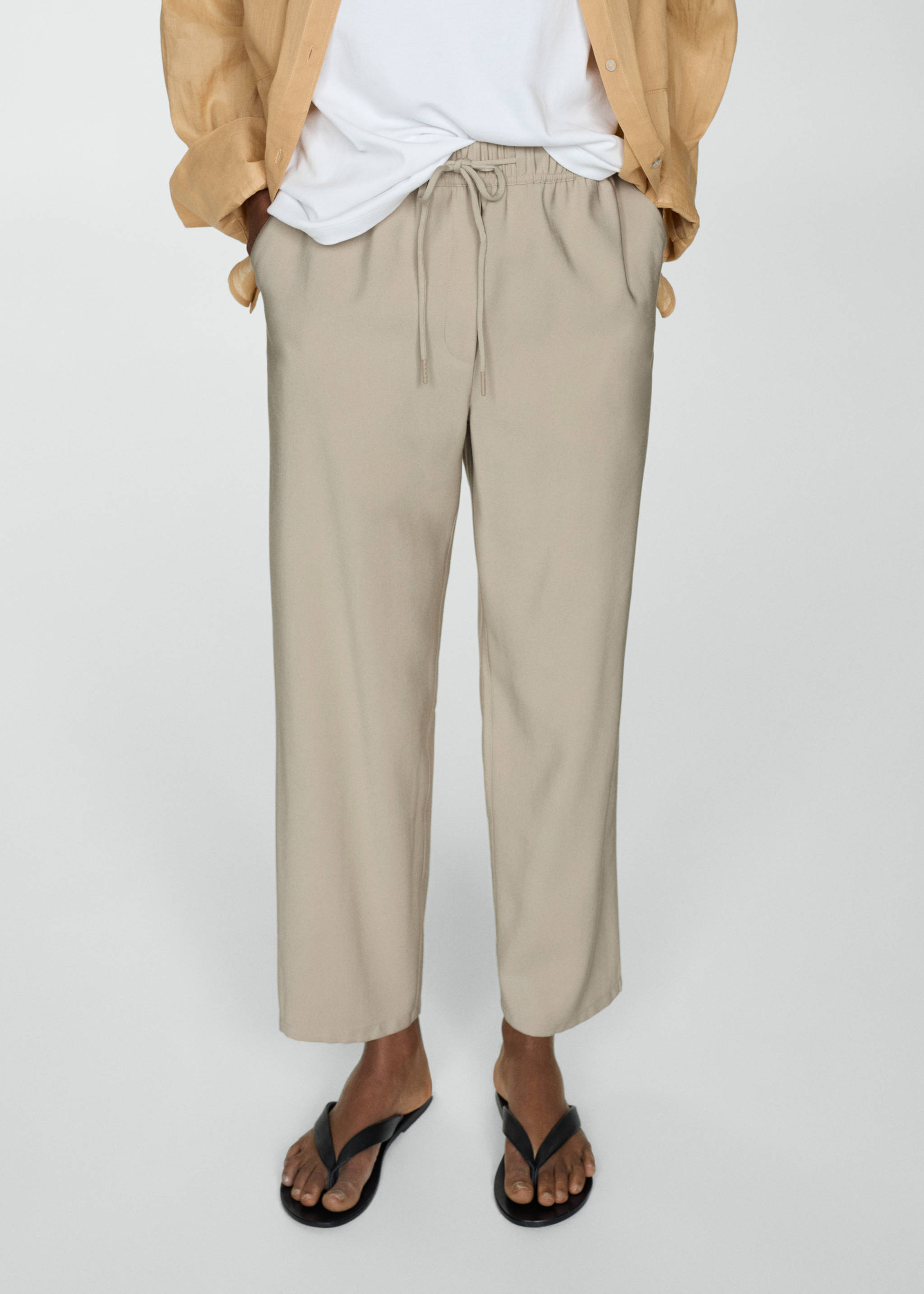 Drawstring jogger pants - Medium plane