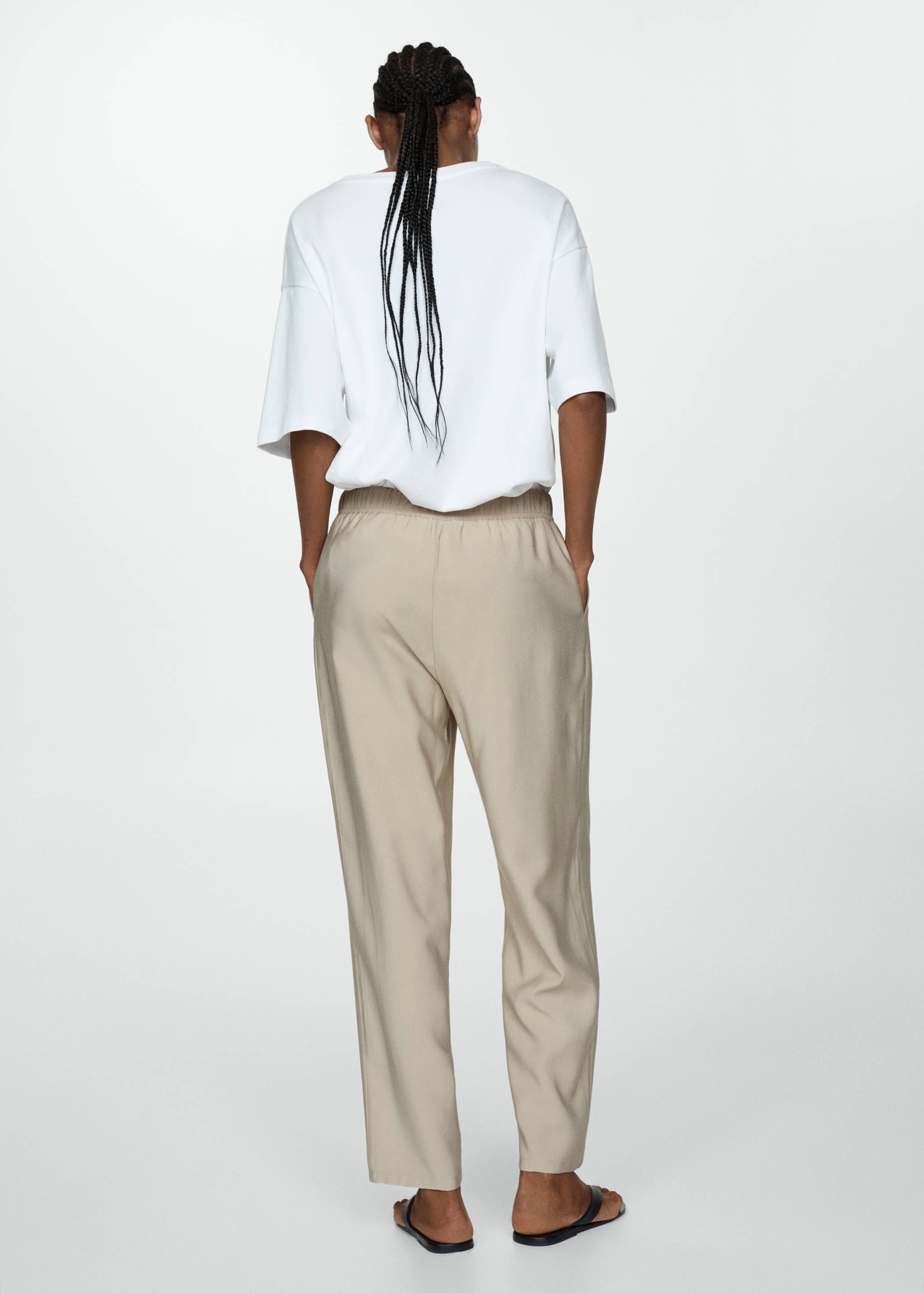 Drawstring jogger pants - Reverse of the article