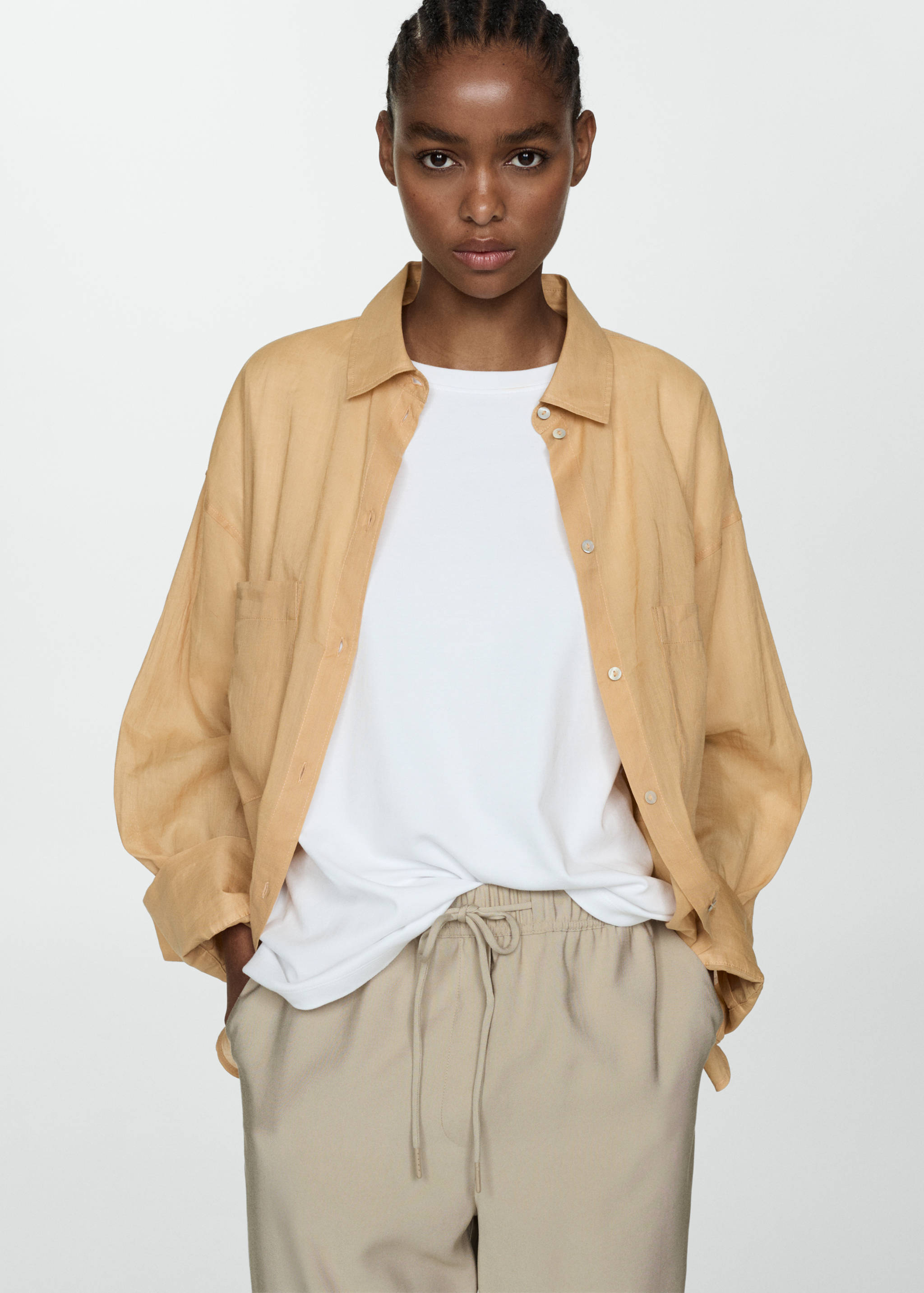 Drawstring jogger pants - Details of the article 1