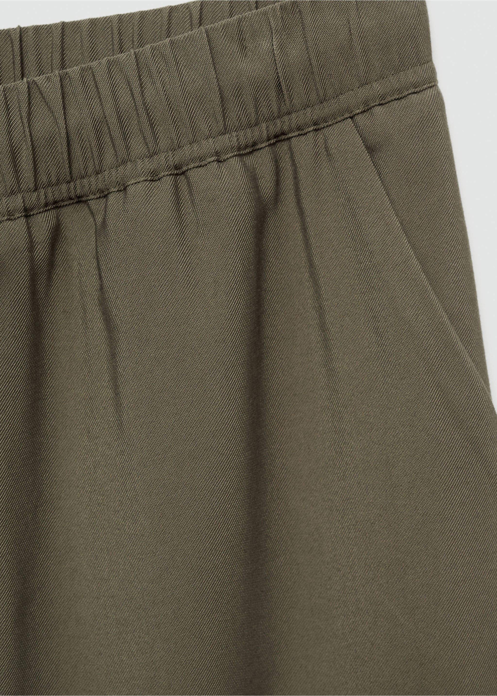 Drawstring jogger trousers - Details of the article 0, Khaki. Ref: 77060350-00.