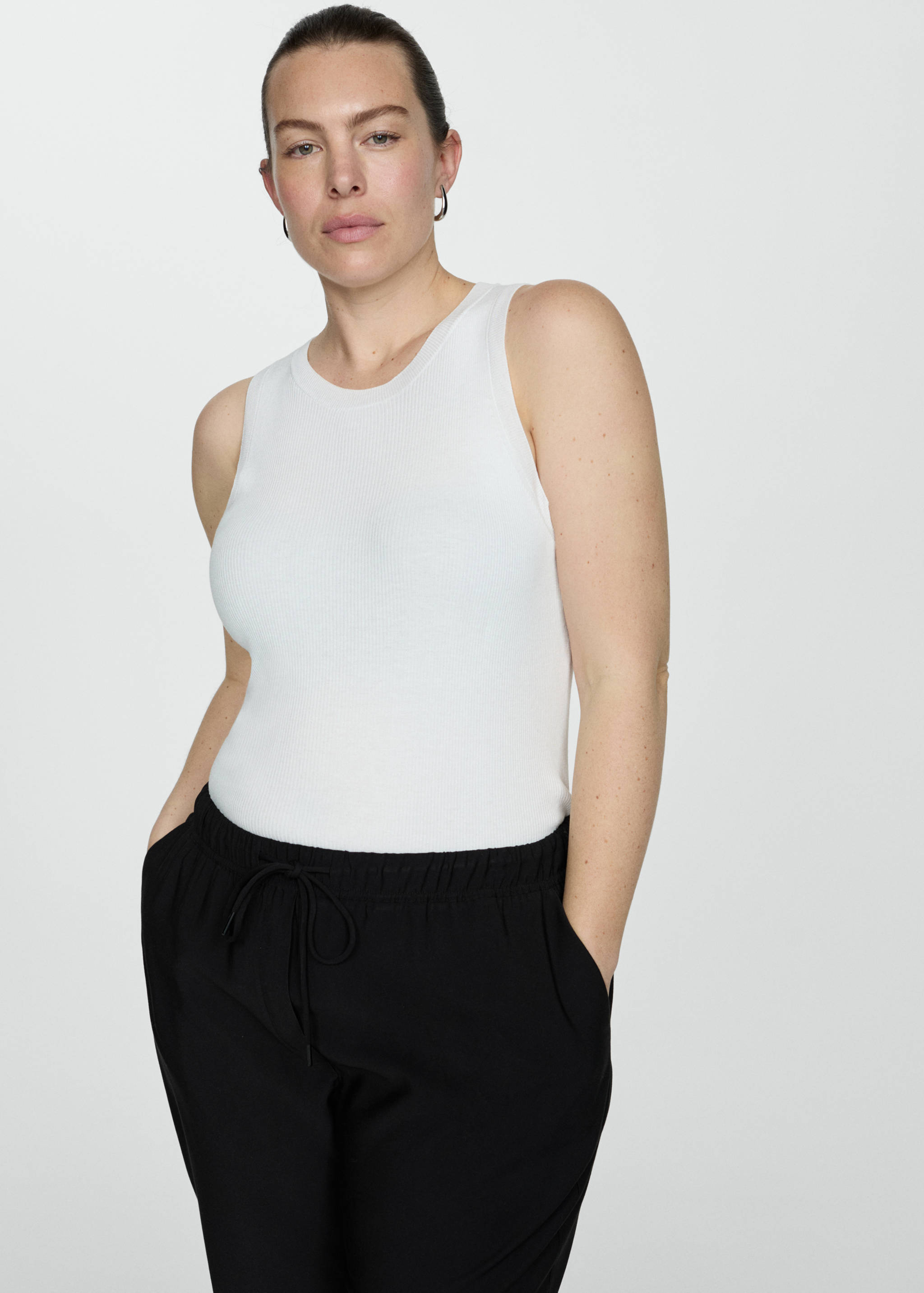 Calças jogger com cordão - Pormenor do artigo 5