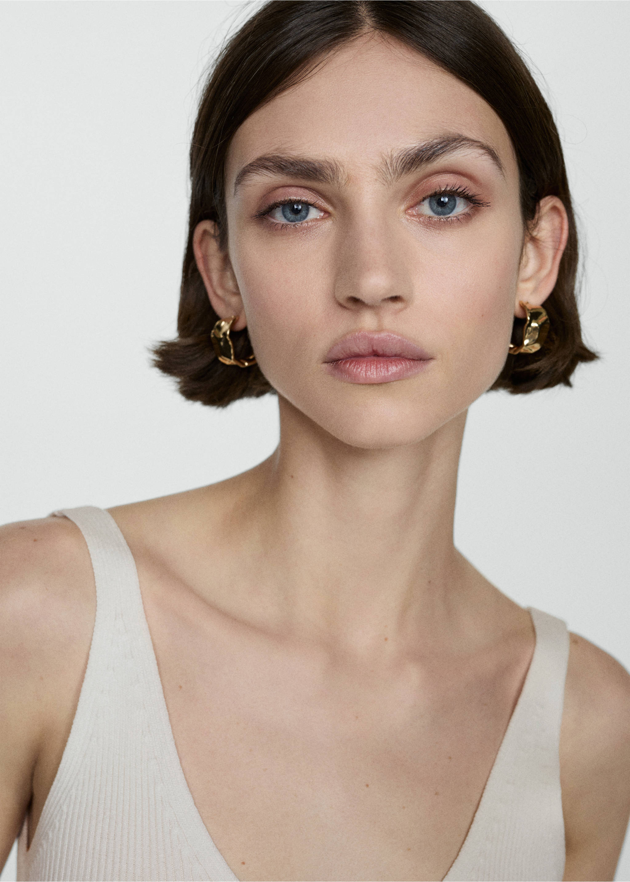 Top na ramiączkach z dzianiny - Szczegóły artykułu 1, Kremowy / écru. Ref: 77060353-00.