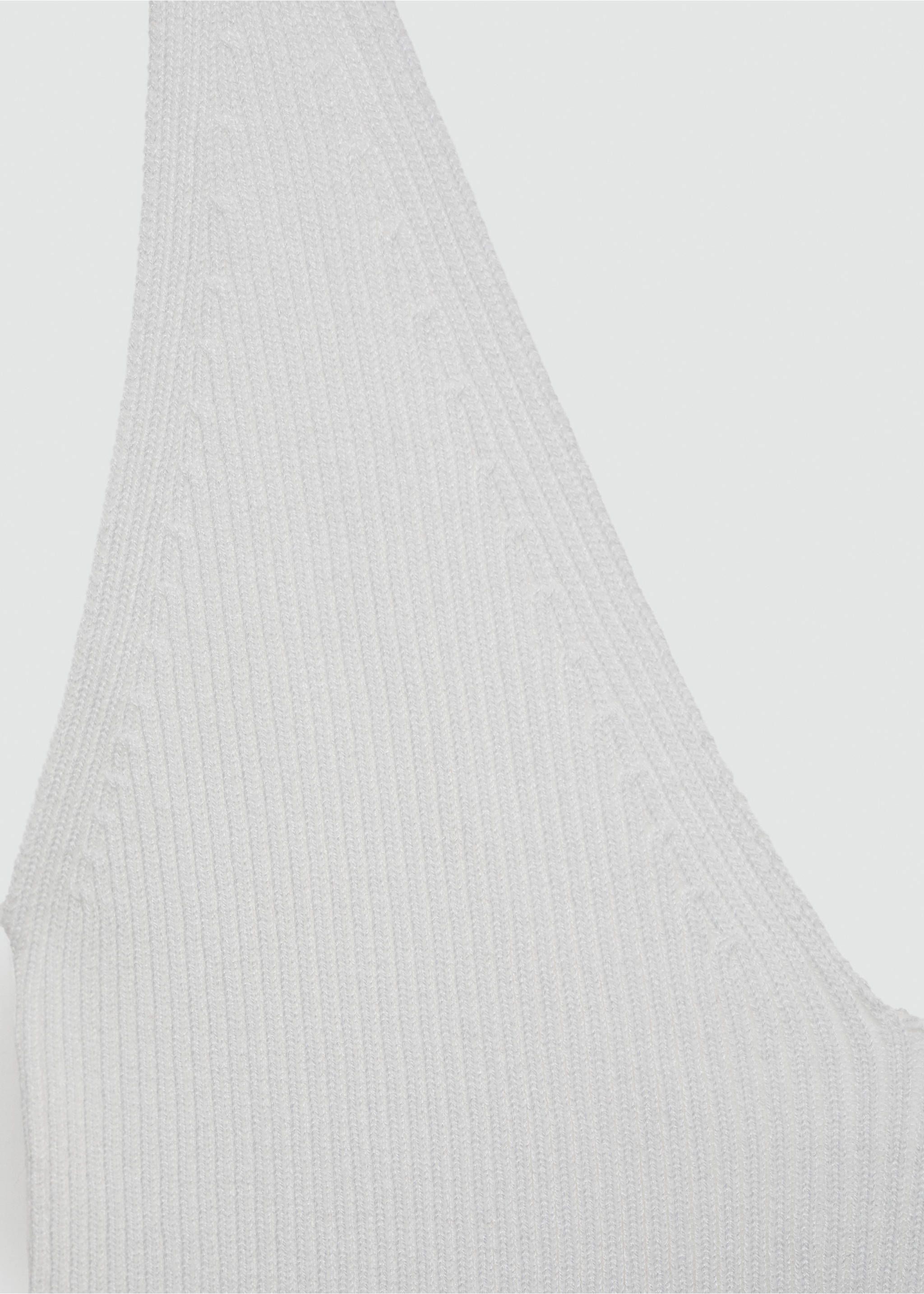 Top na ramiączkach z dzianiny - Szczegóły artykułu 8, Kremowy / écru. Ref: 77060353-00.