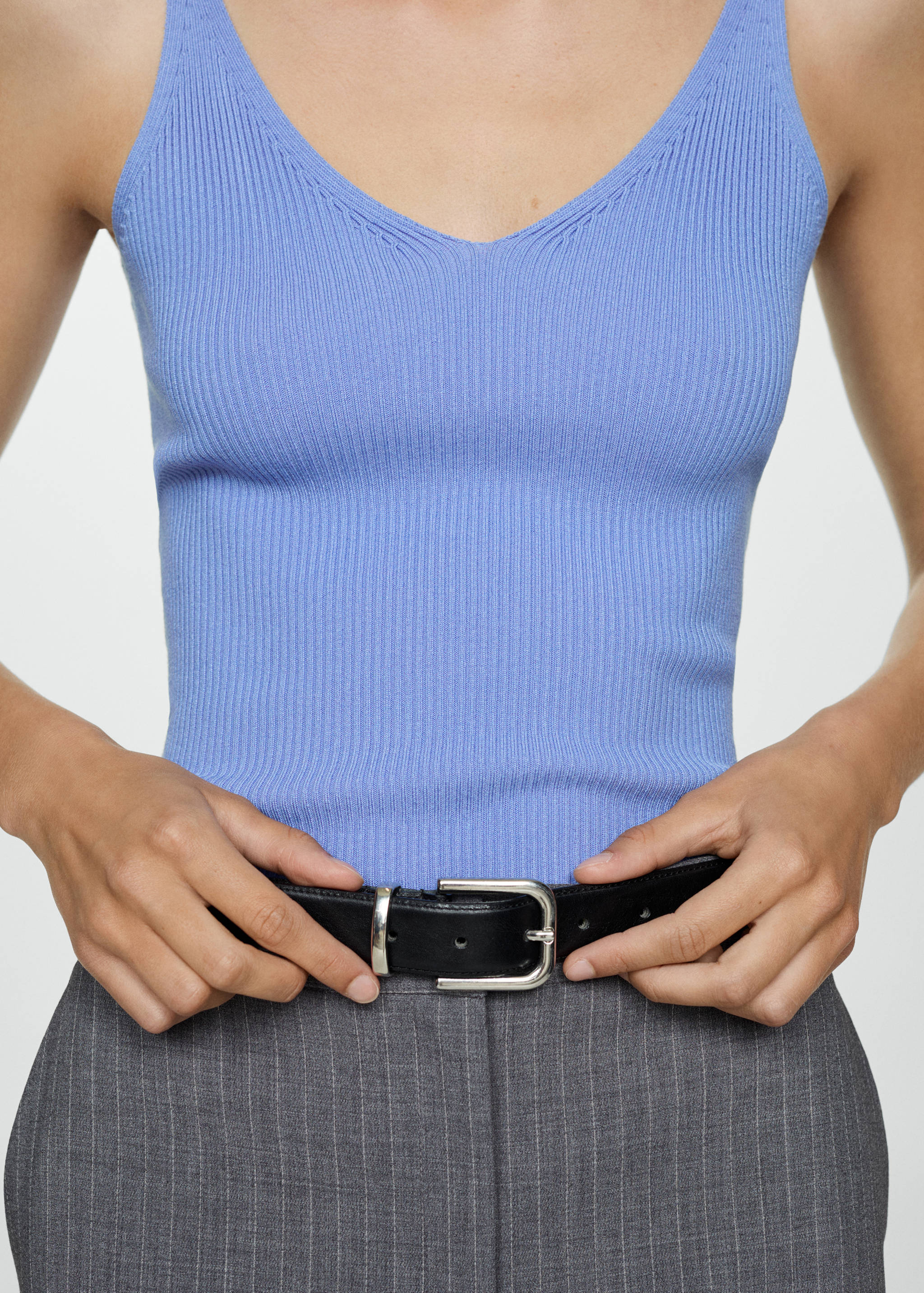 Knit strap top - Details of the article 6