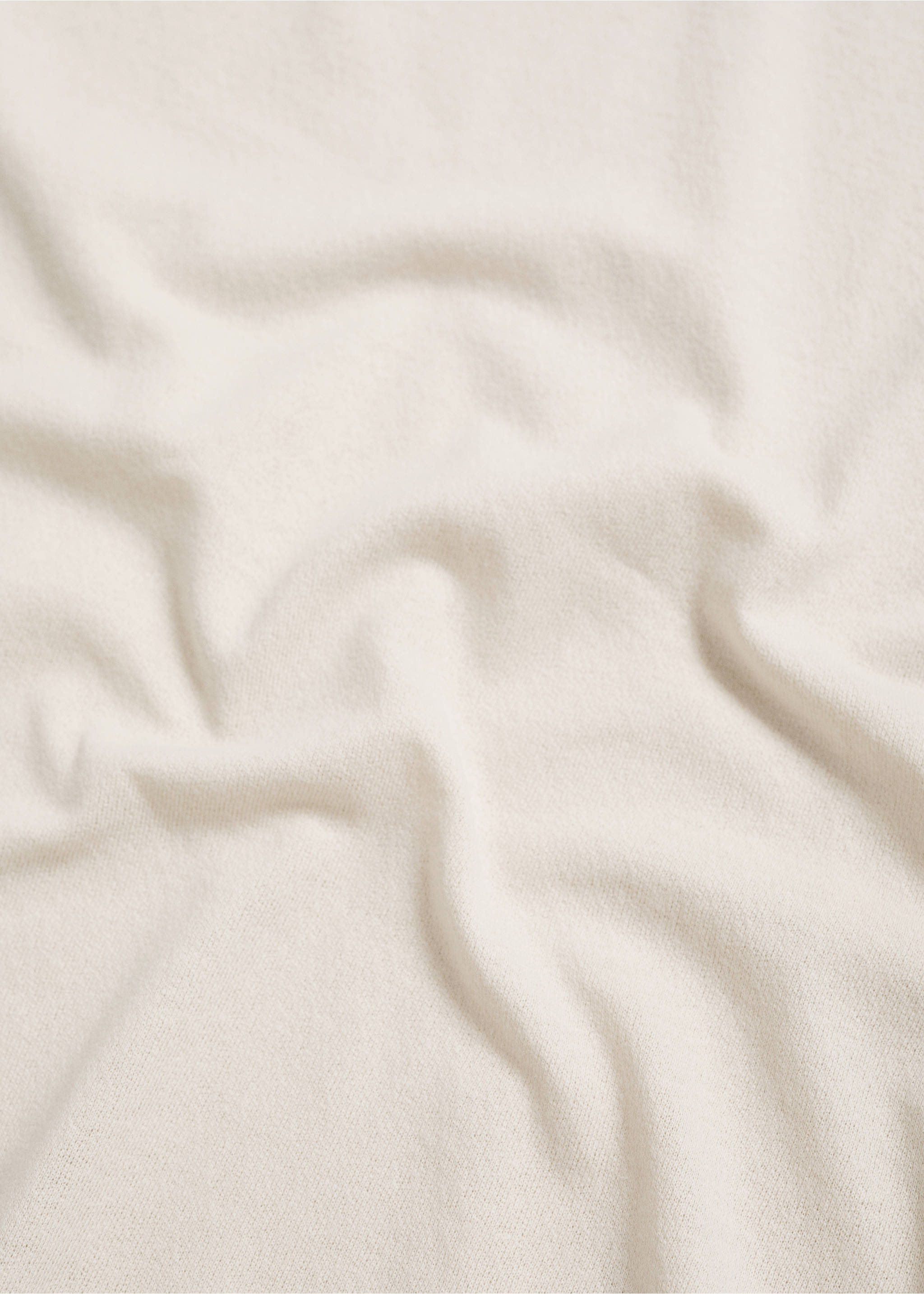 Relaxed fit cotton t-shirt - Details of the article 0, Ecru. Ref: 77060356-00.