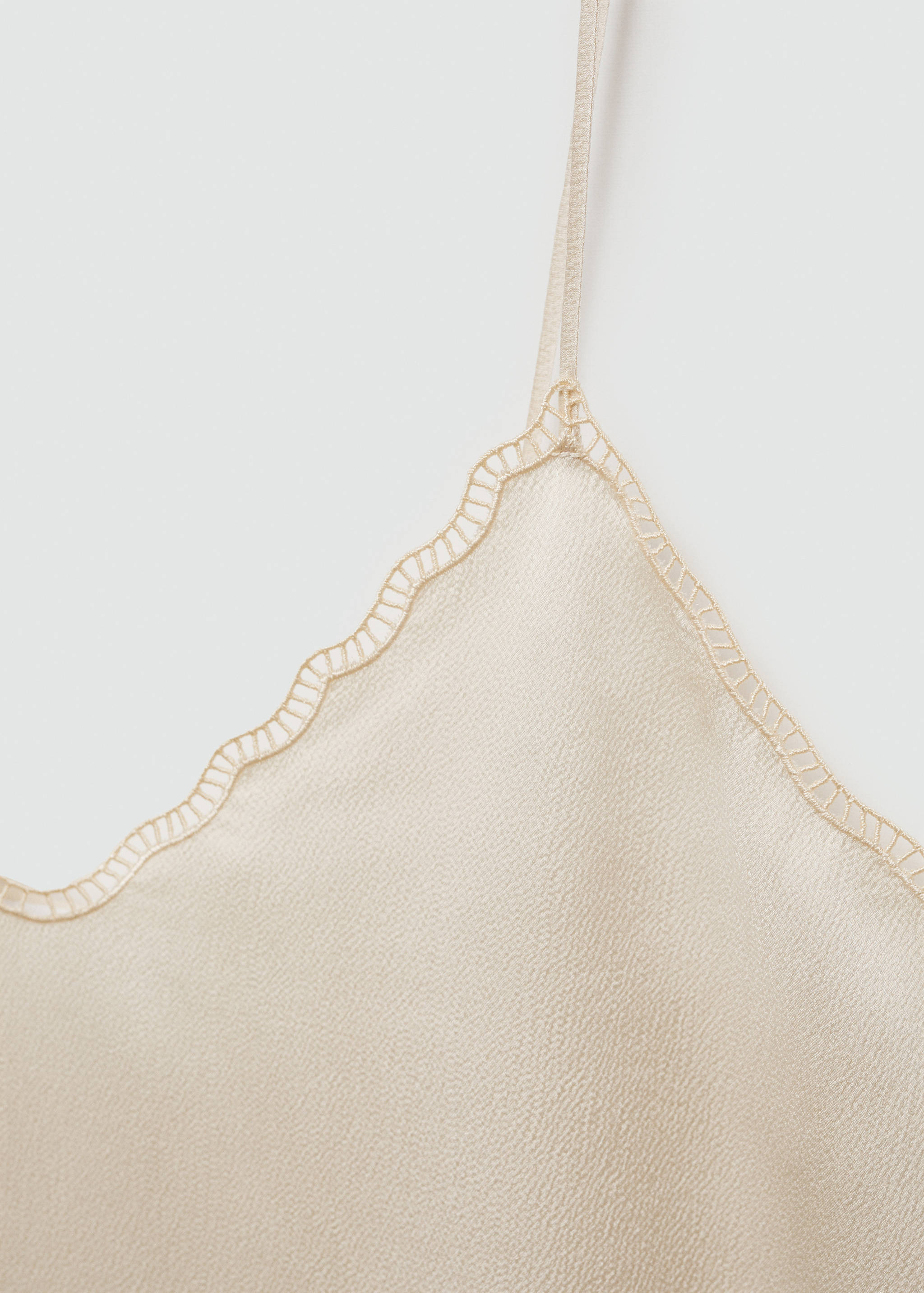 Satin top with straps - Details of the article 8