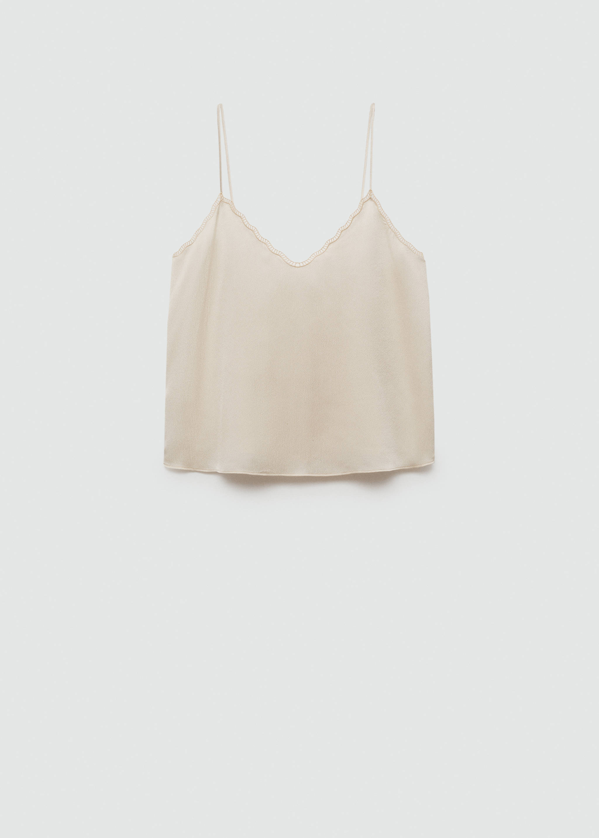 Satin top with straps - Article without model