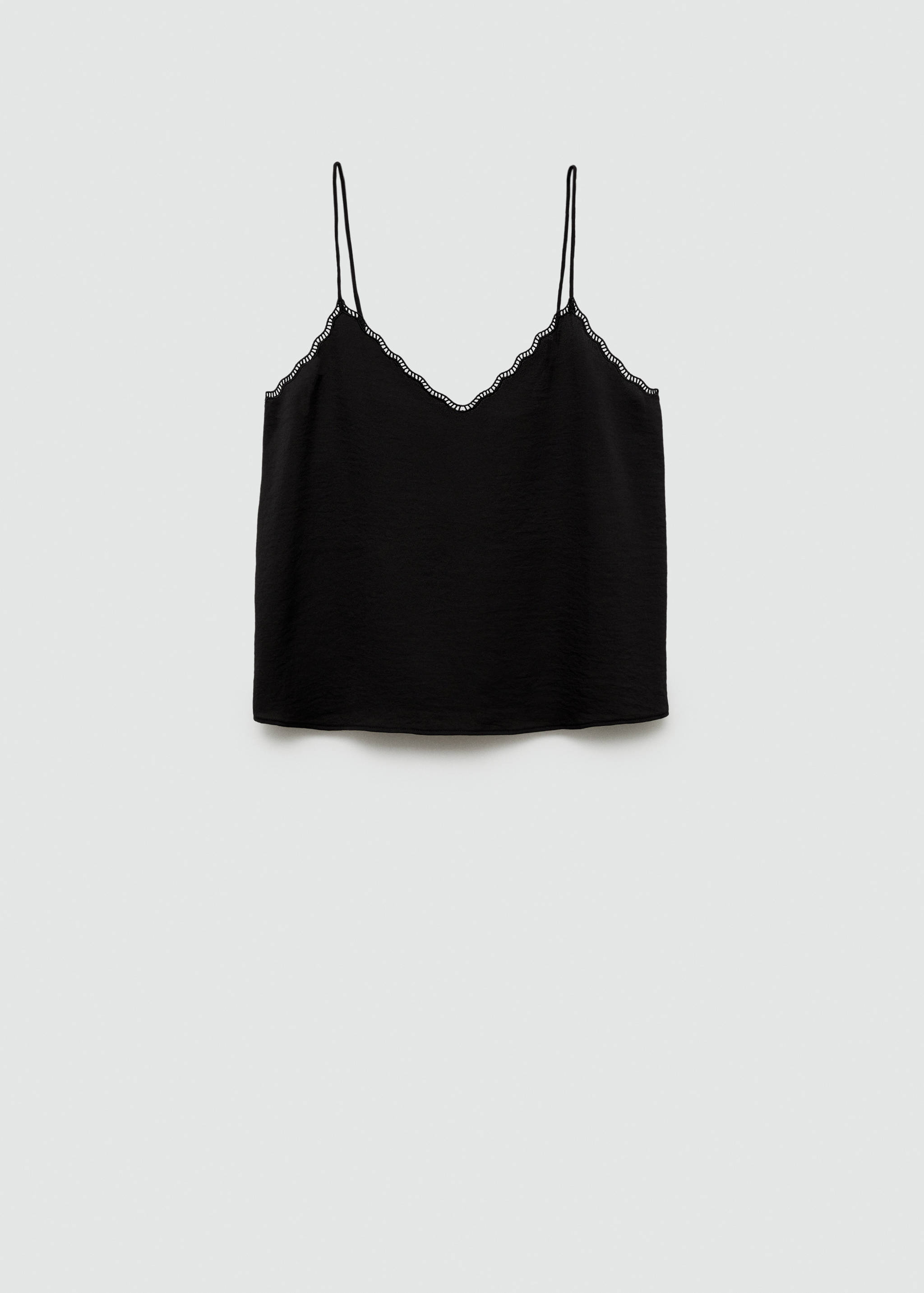 Satin top with straps - Article without model