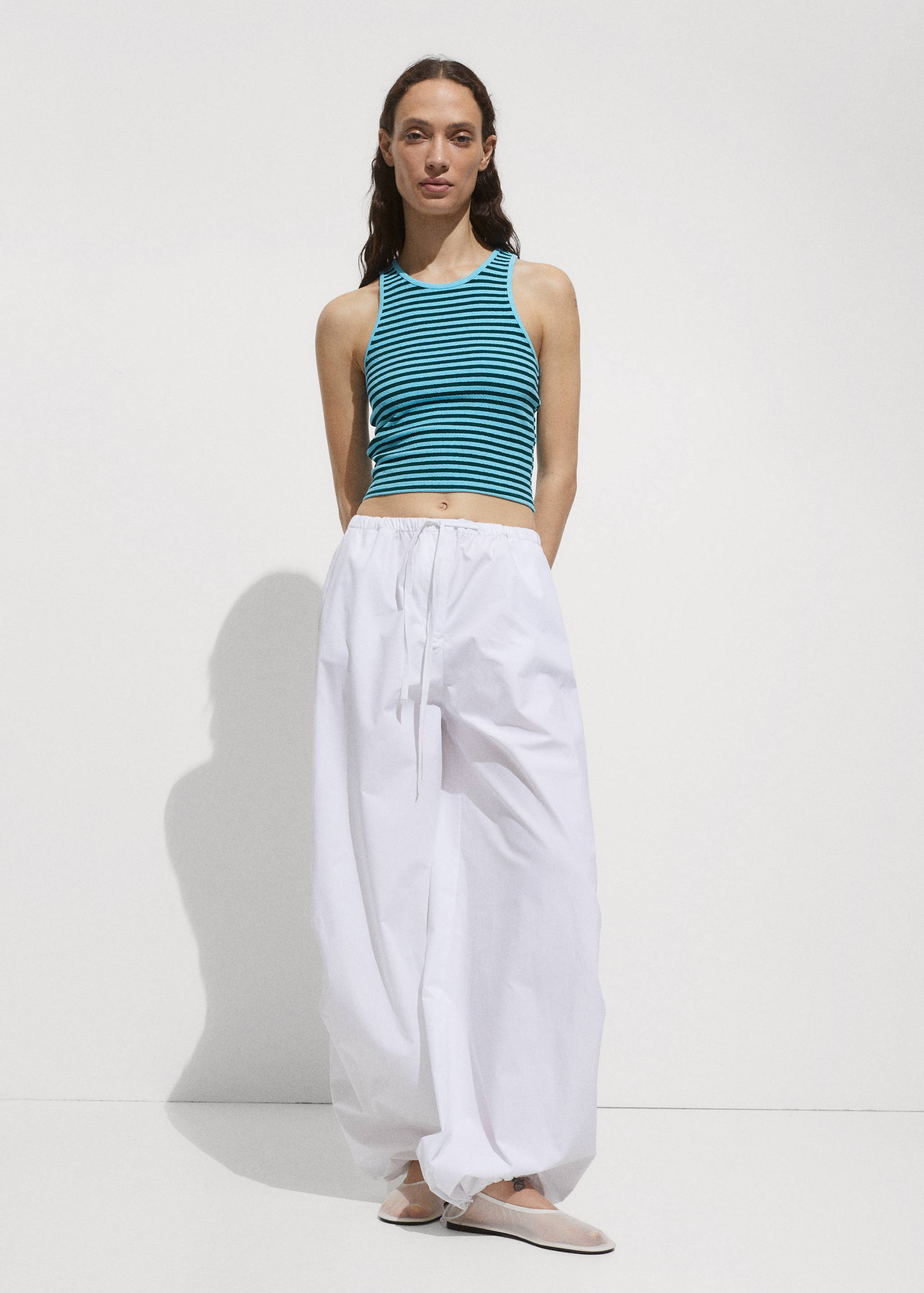 Striped knit top - General plane