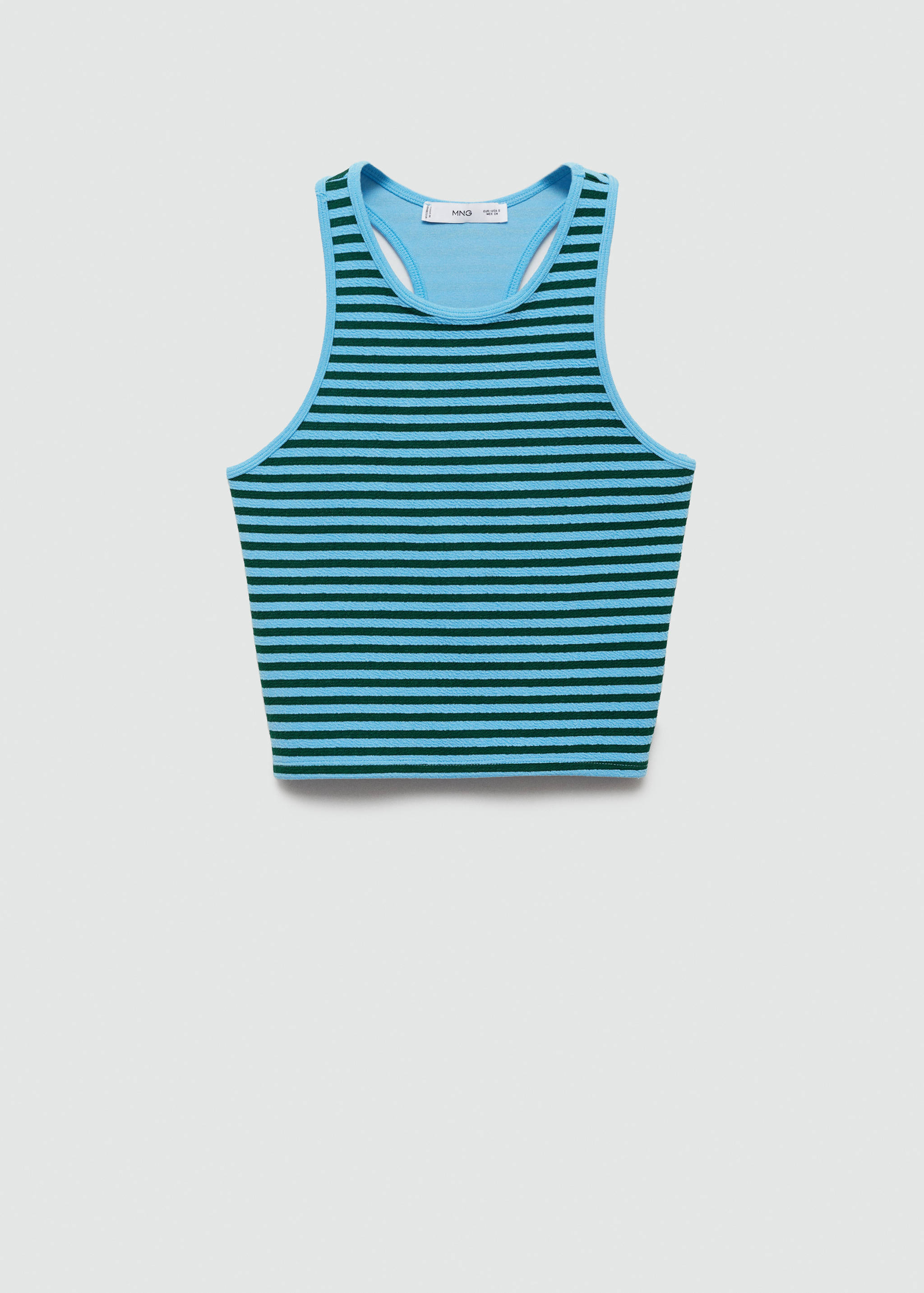 Striped knit top - Article without model