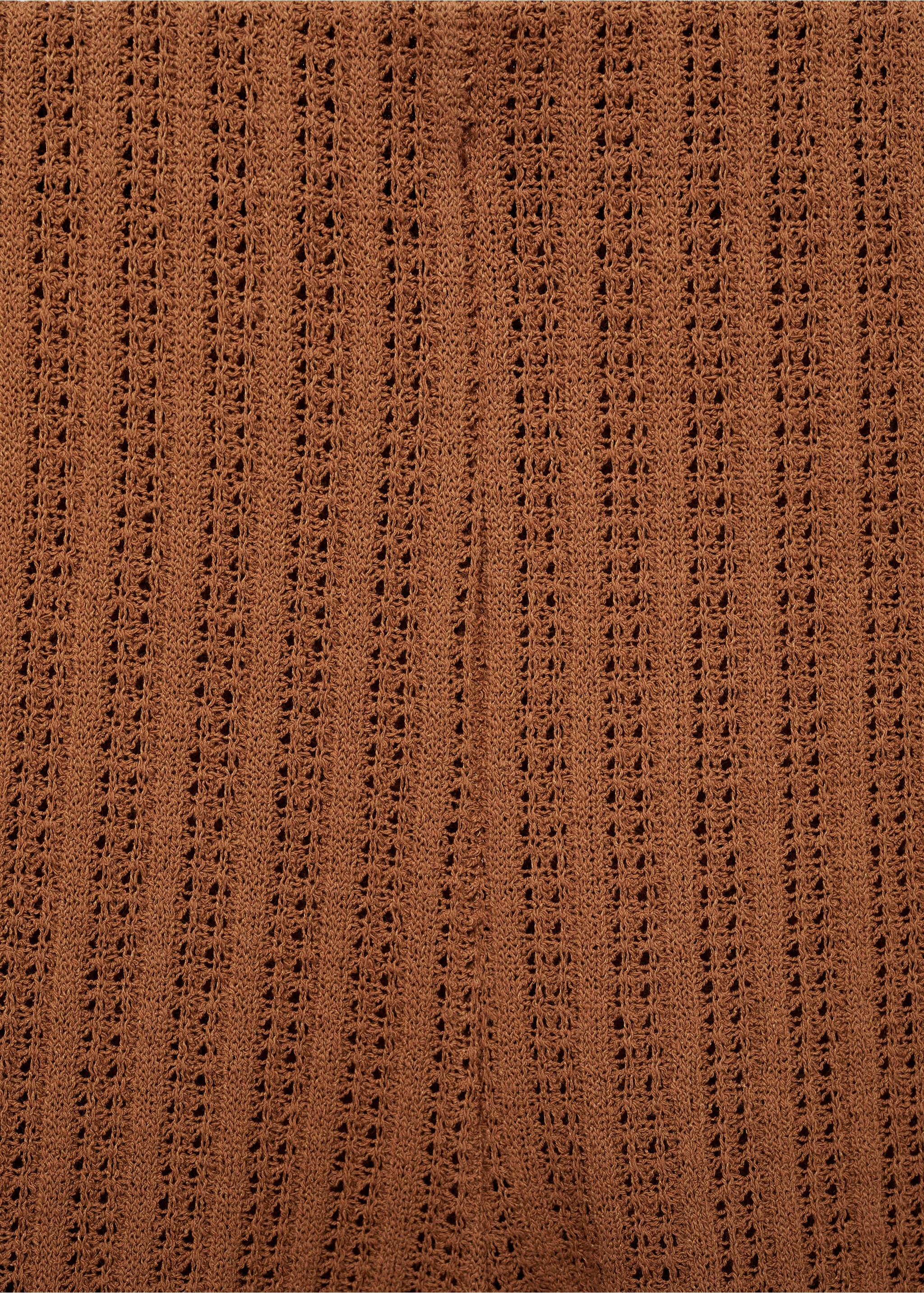 Short droit maille - Détail de l'article 8, Caramel. Ref: 77060372-00.