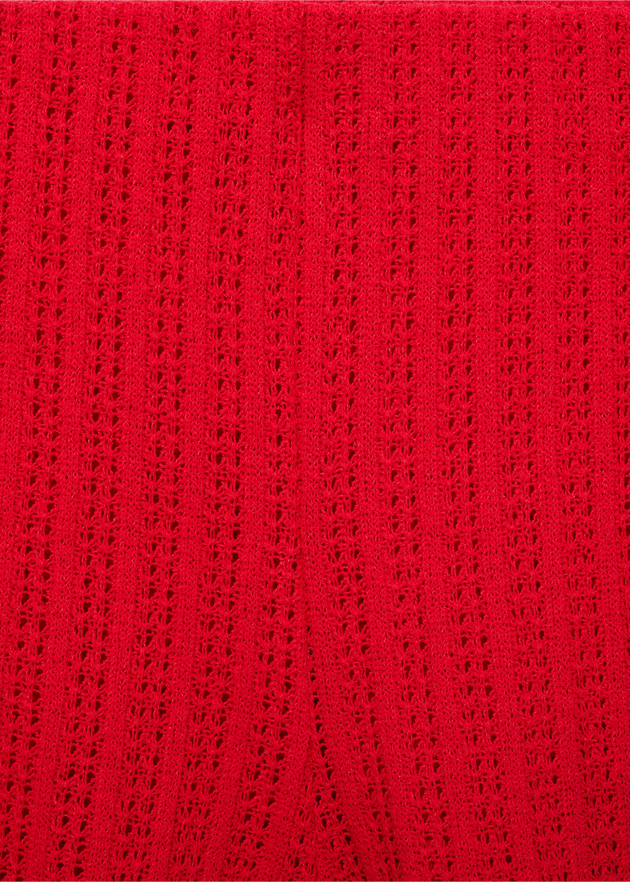 Shorts punto rectos - Detalle del artículo 8, Rojo coral. Ref: 77060372-00.