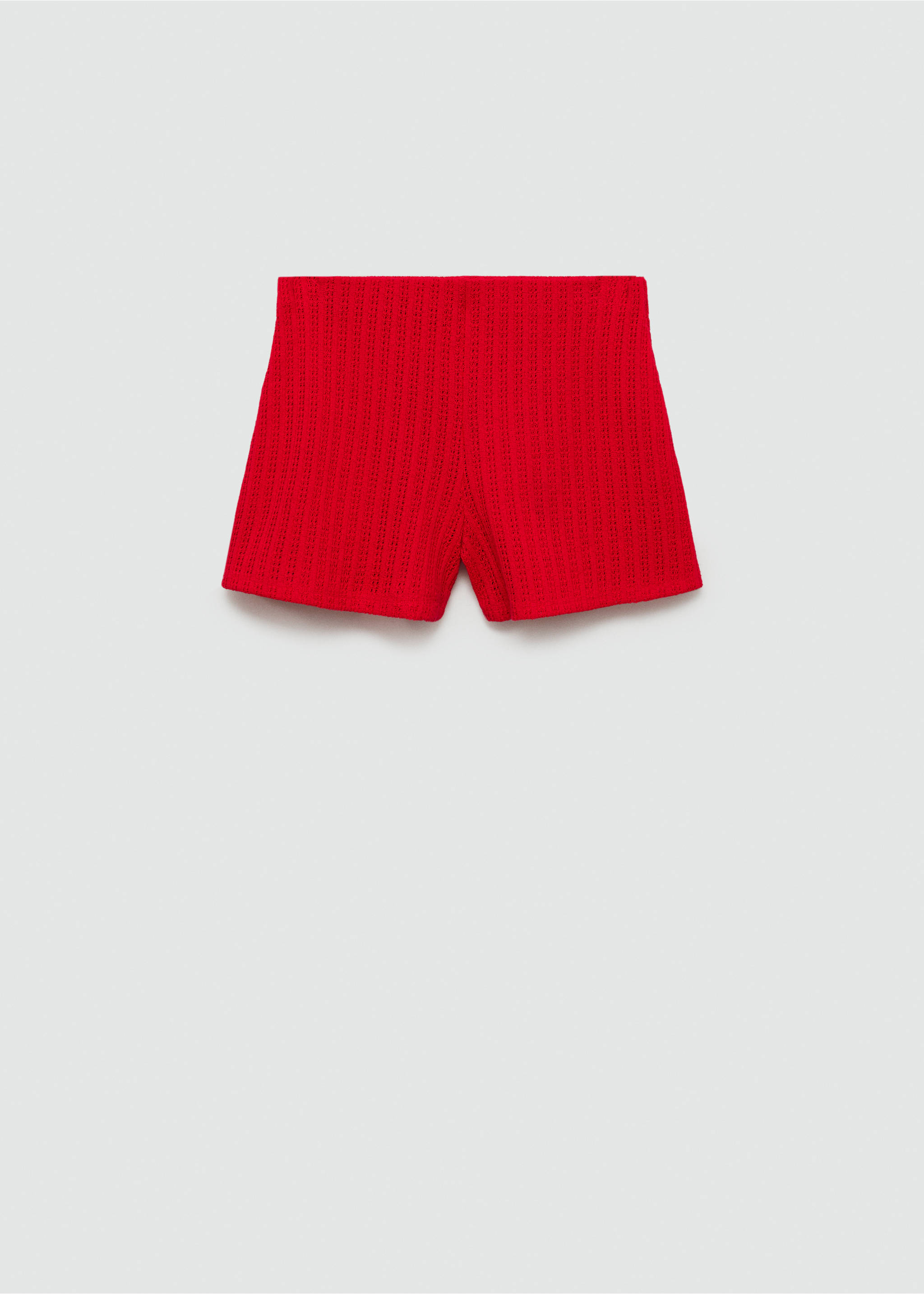 Short droit maille - Article sans modèle, Corail. Ref: 77060372-00.