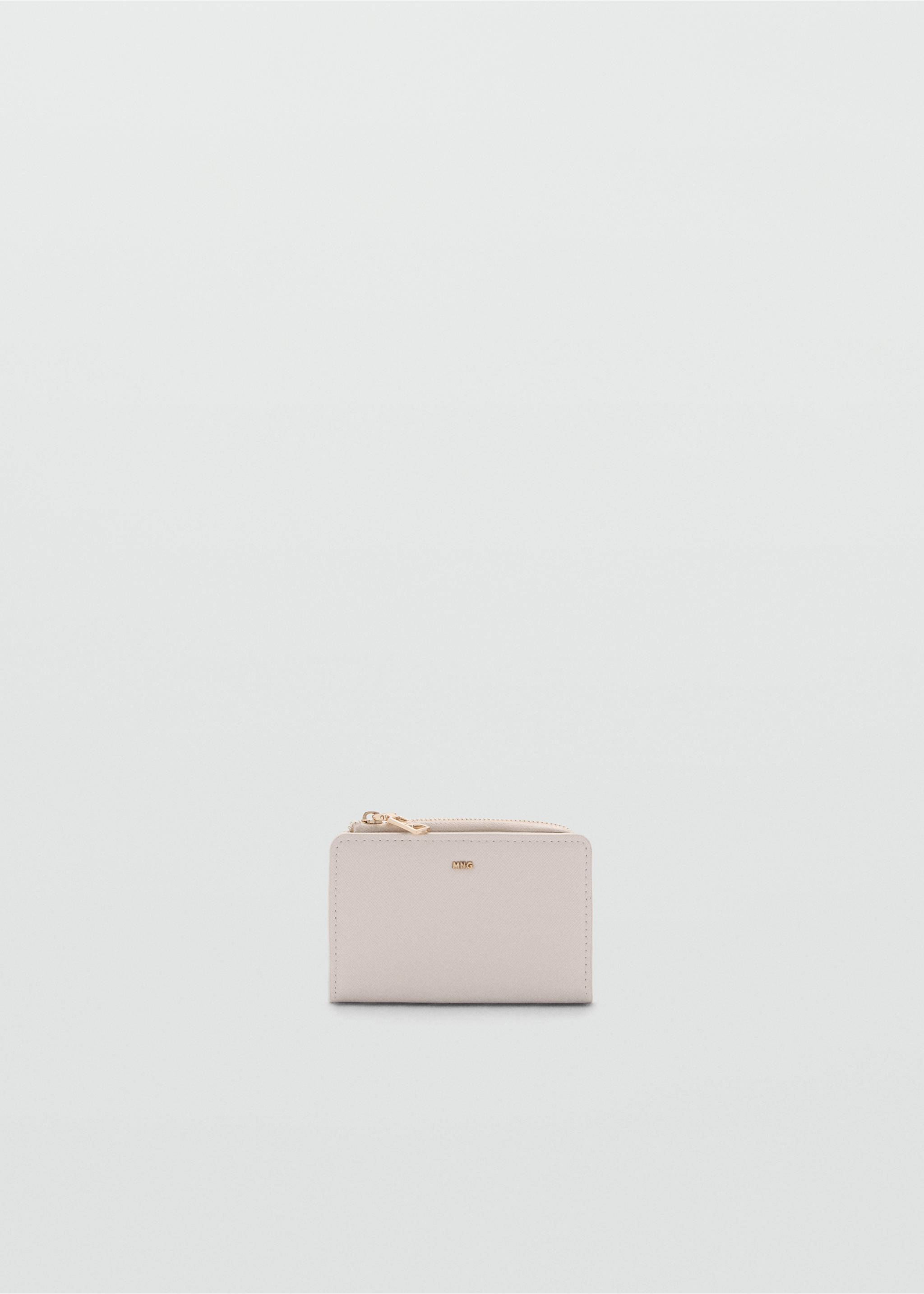 Bitlletera efecte saffiano - Article sense model, Blanc trencat. Ref: 77060373-00.