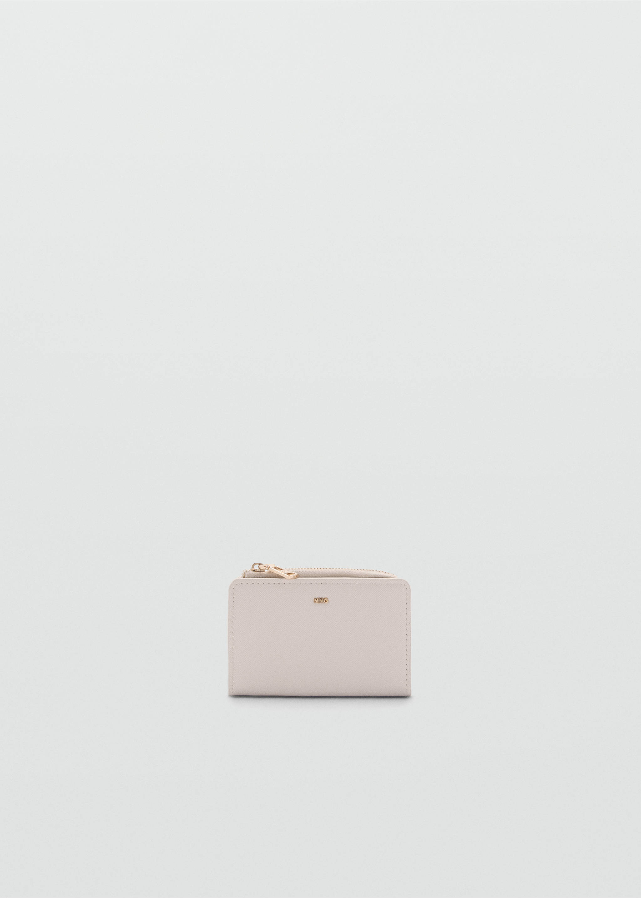 Saffiano-effect wallet - Article without model, Off White. Ref: 77060373-00.