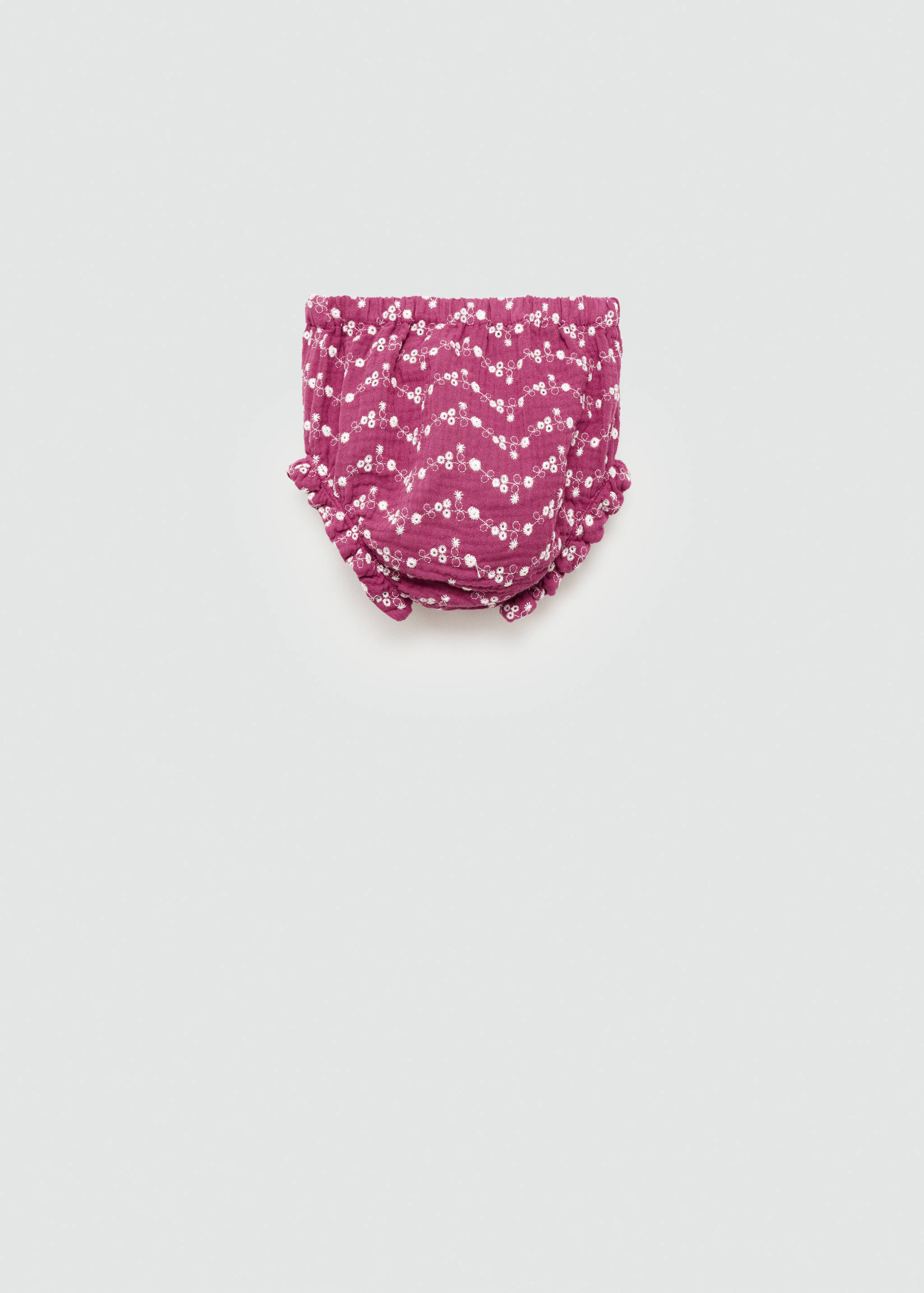 Floral embroidered shorts - Reverse of the article