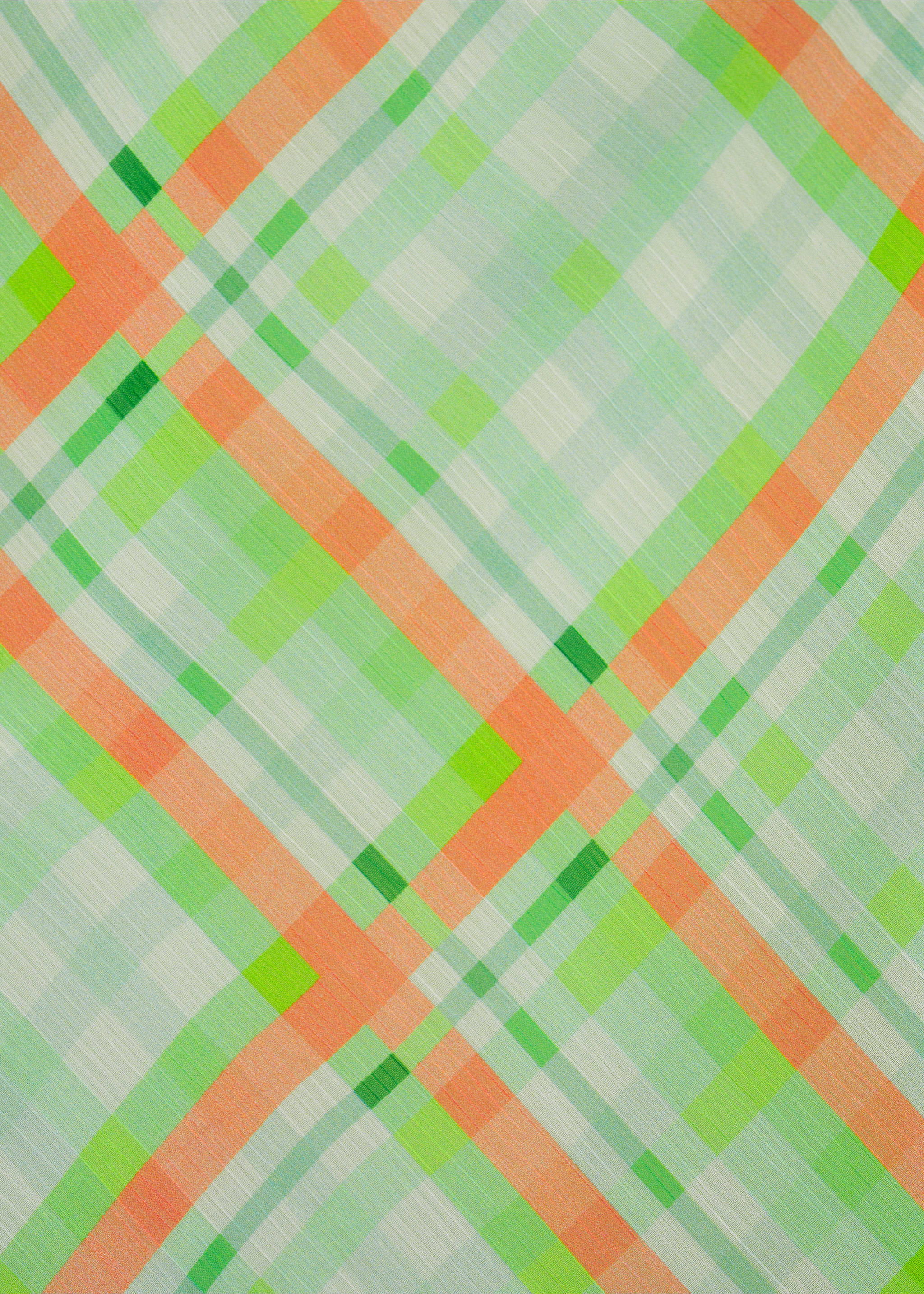 Minijupe imprimée carreaux - Détail de l'article 0, Vert. Ref: 77060383-00.