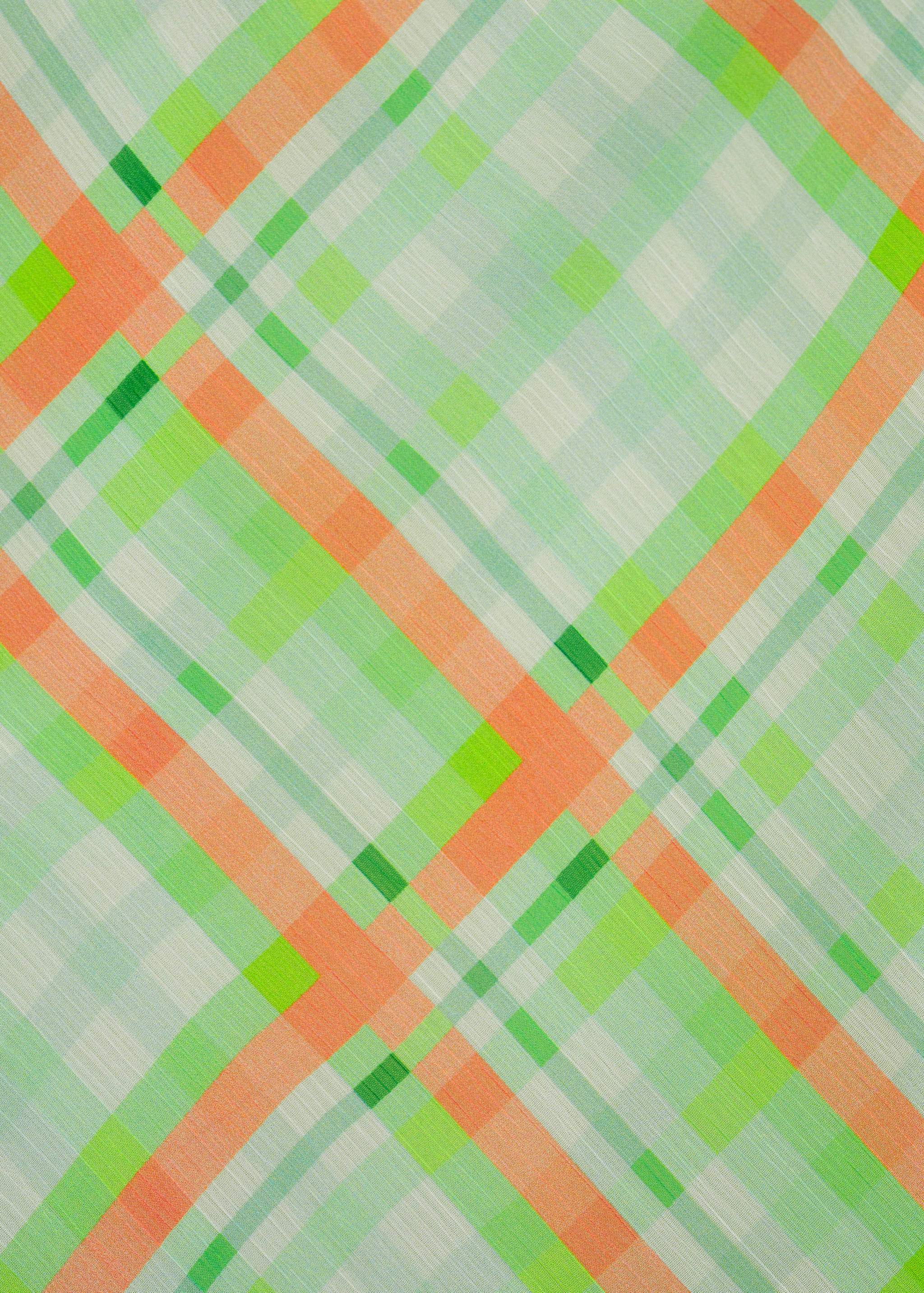 Check-print mini-skirt - Details of the article 0