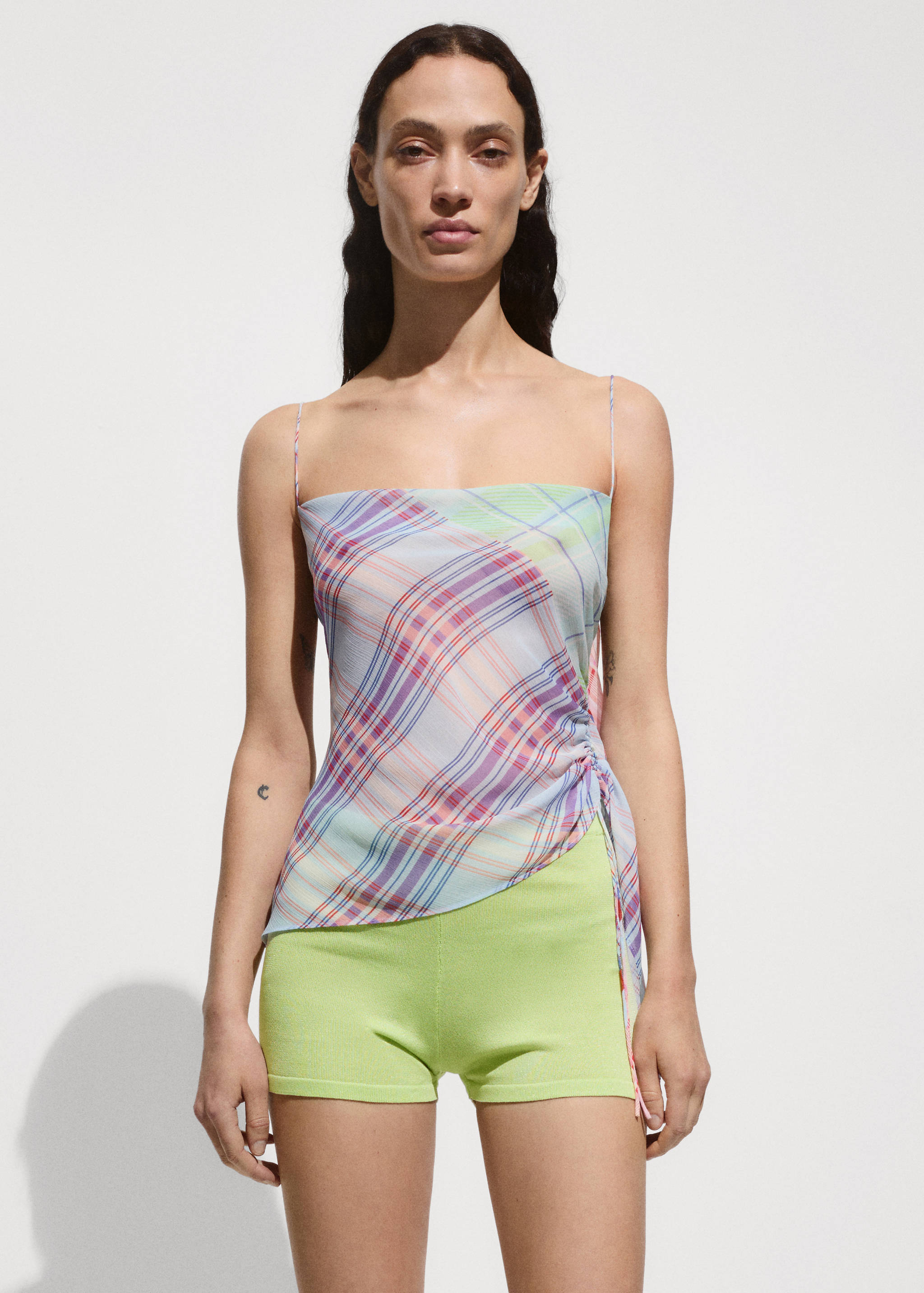 Skinny-Strickshorts - Mittlere Ansicht