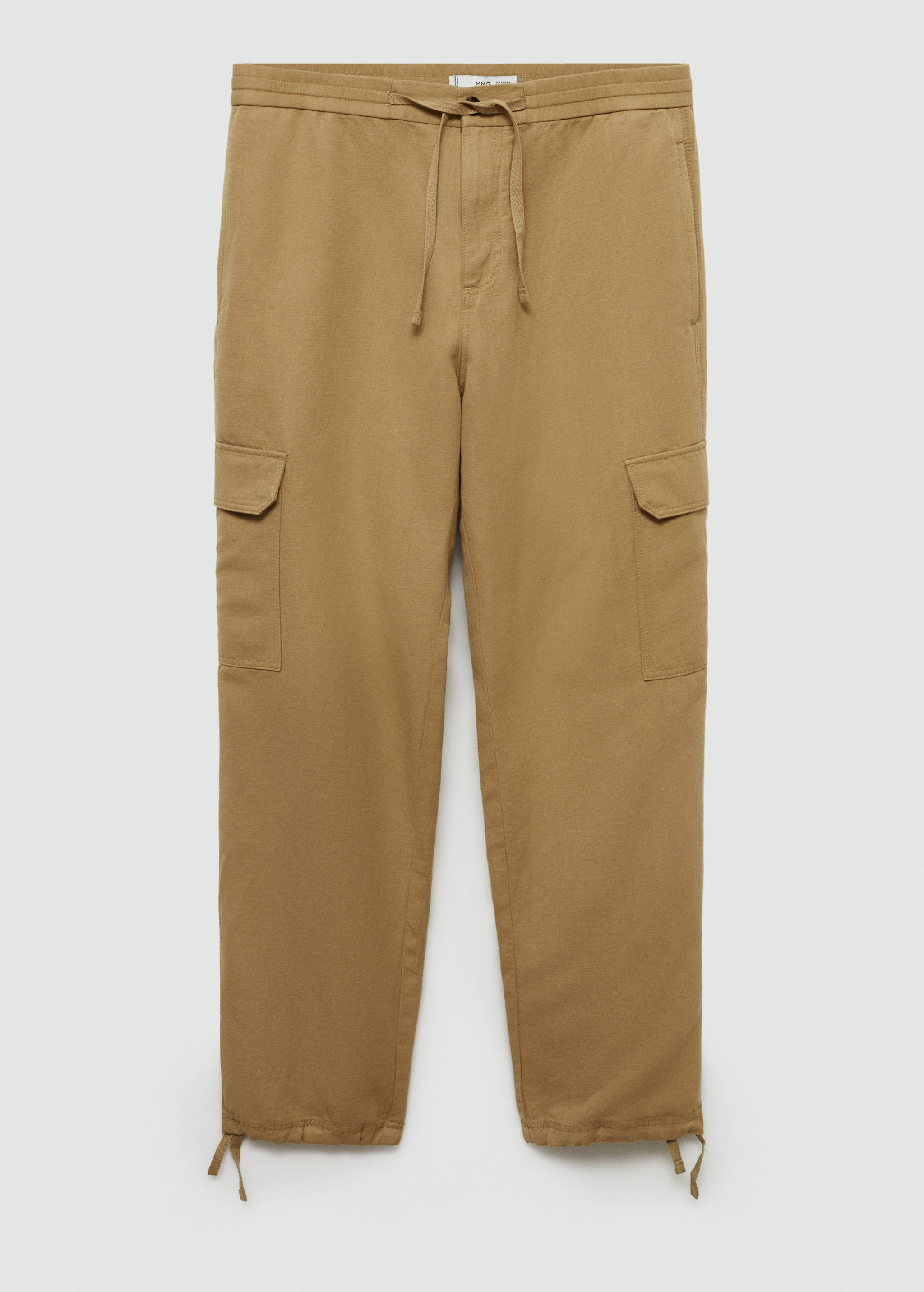 Cotton-linen cargo pants - Article without model