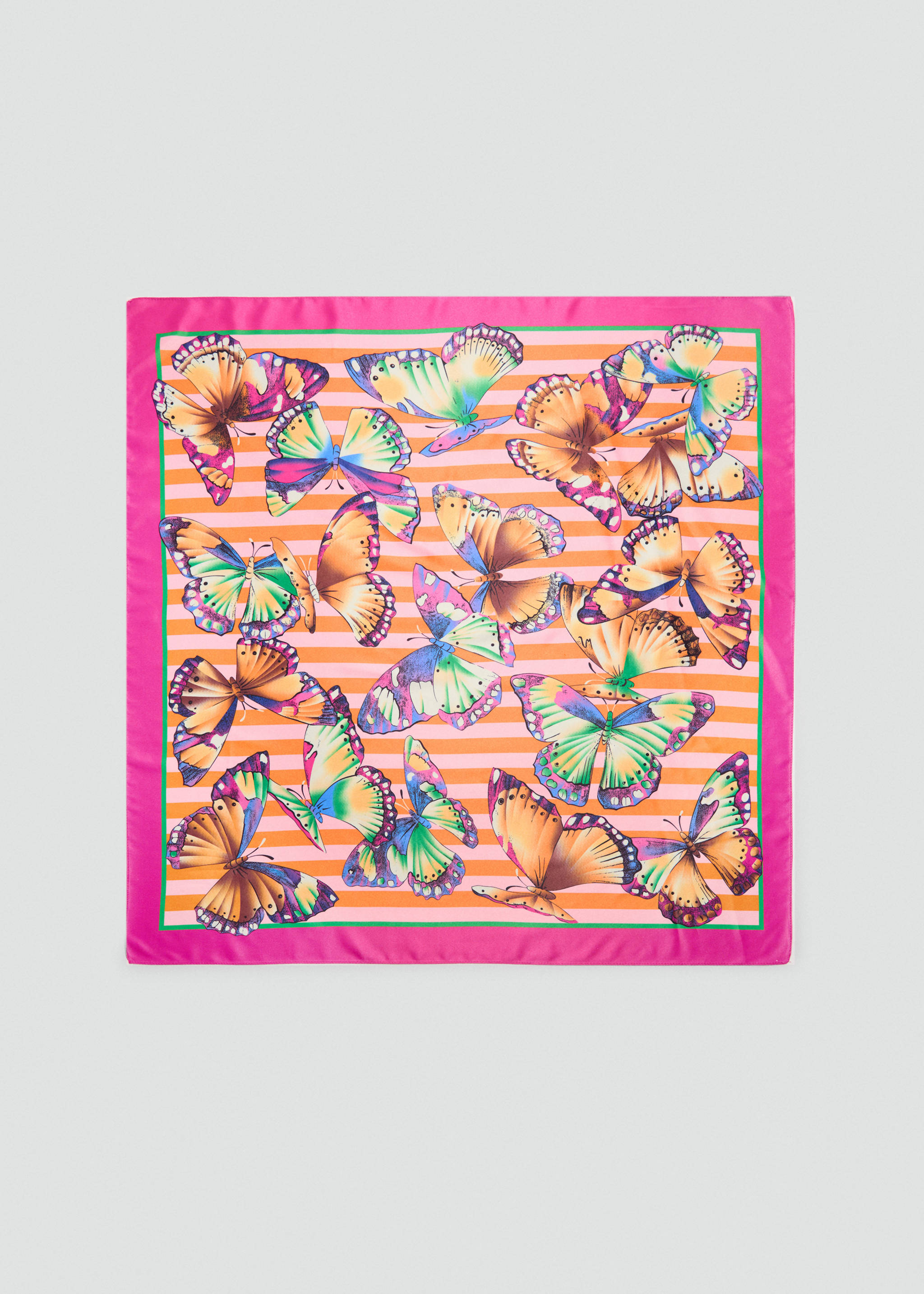 Butterfly-print scarf - Article without model