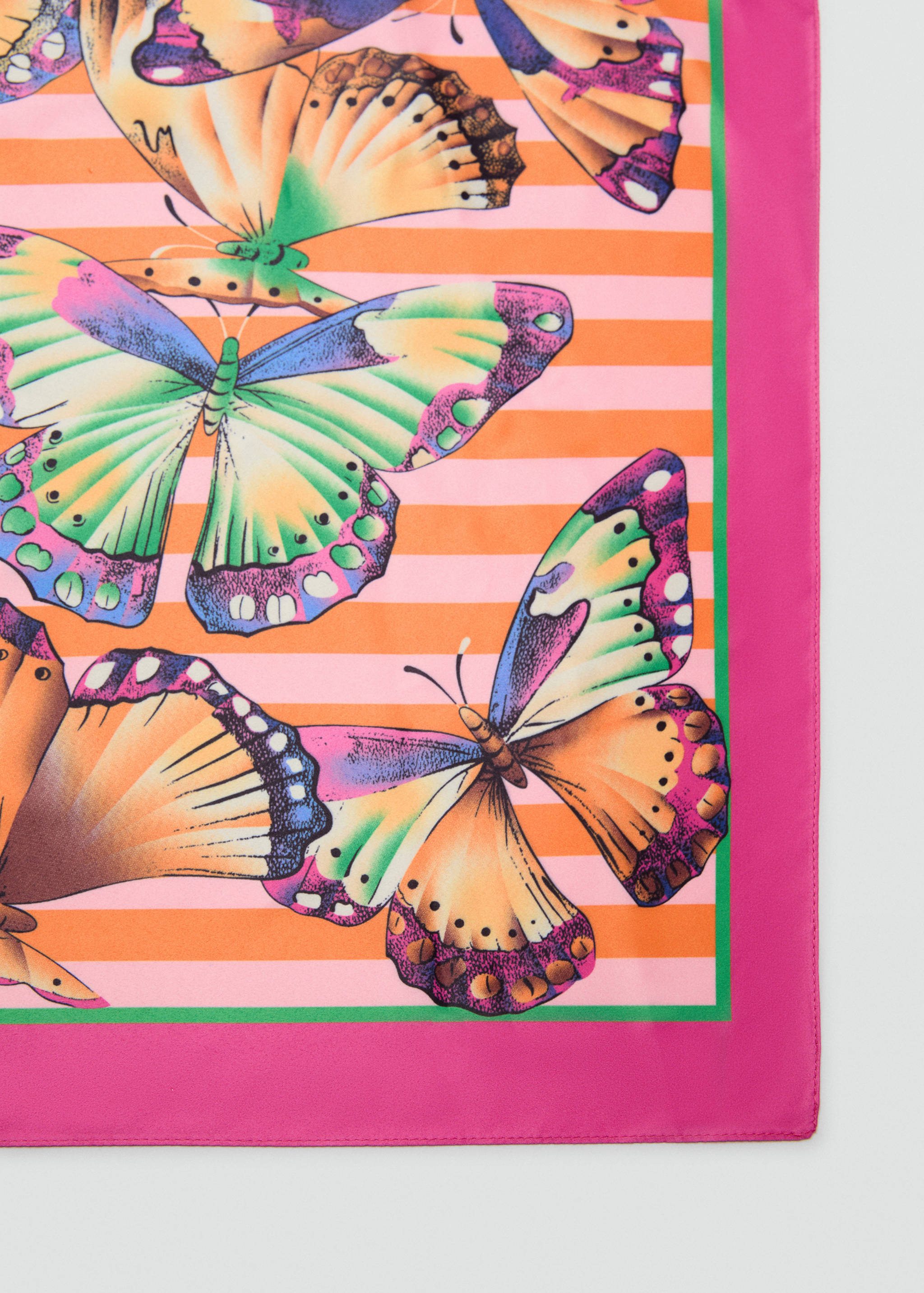 Butterfly-print scarf - Medium plane
