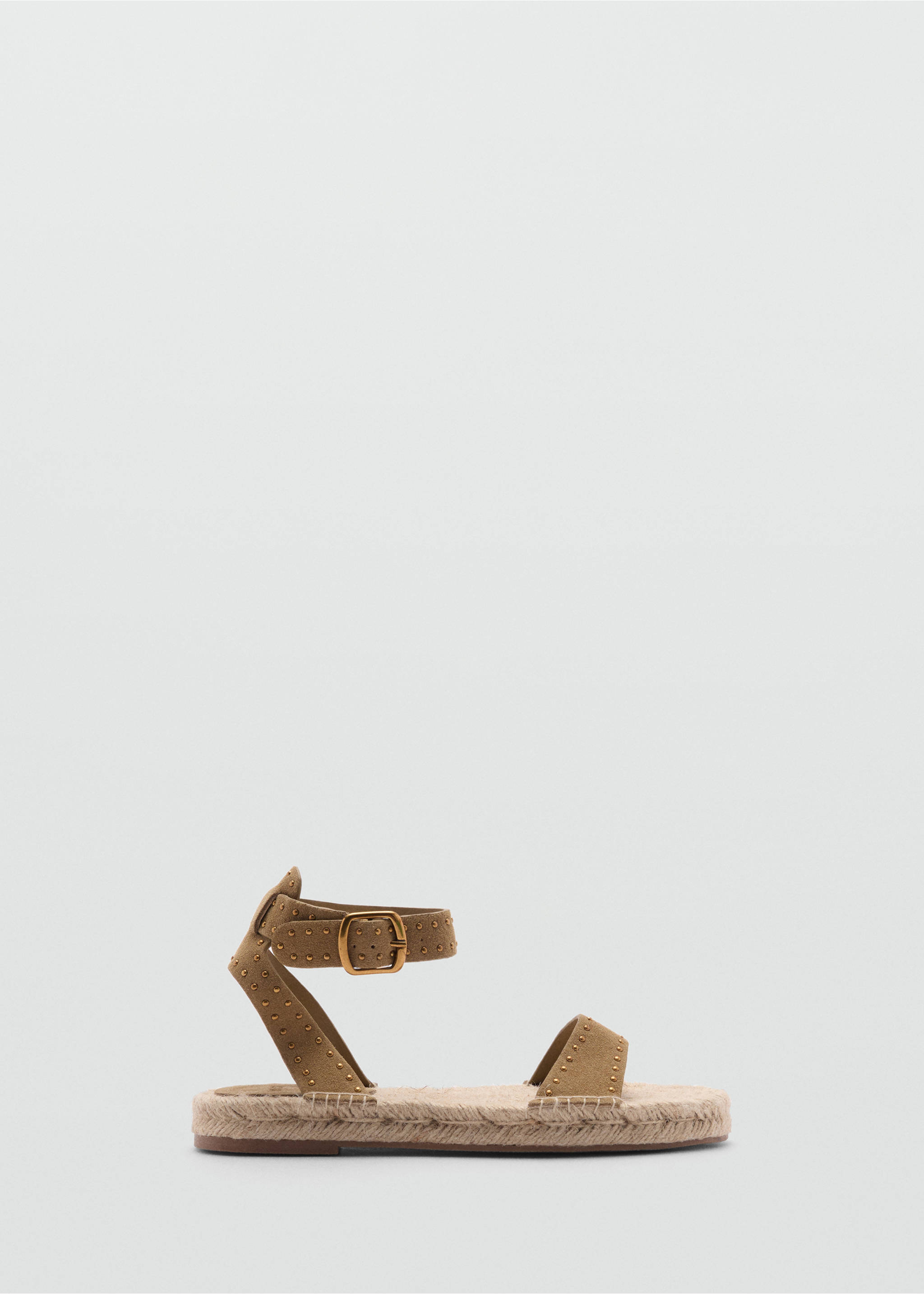 Studded leather sandals - Article without model, Light/Pastel Brown. Ref: 77060575-00.