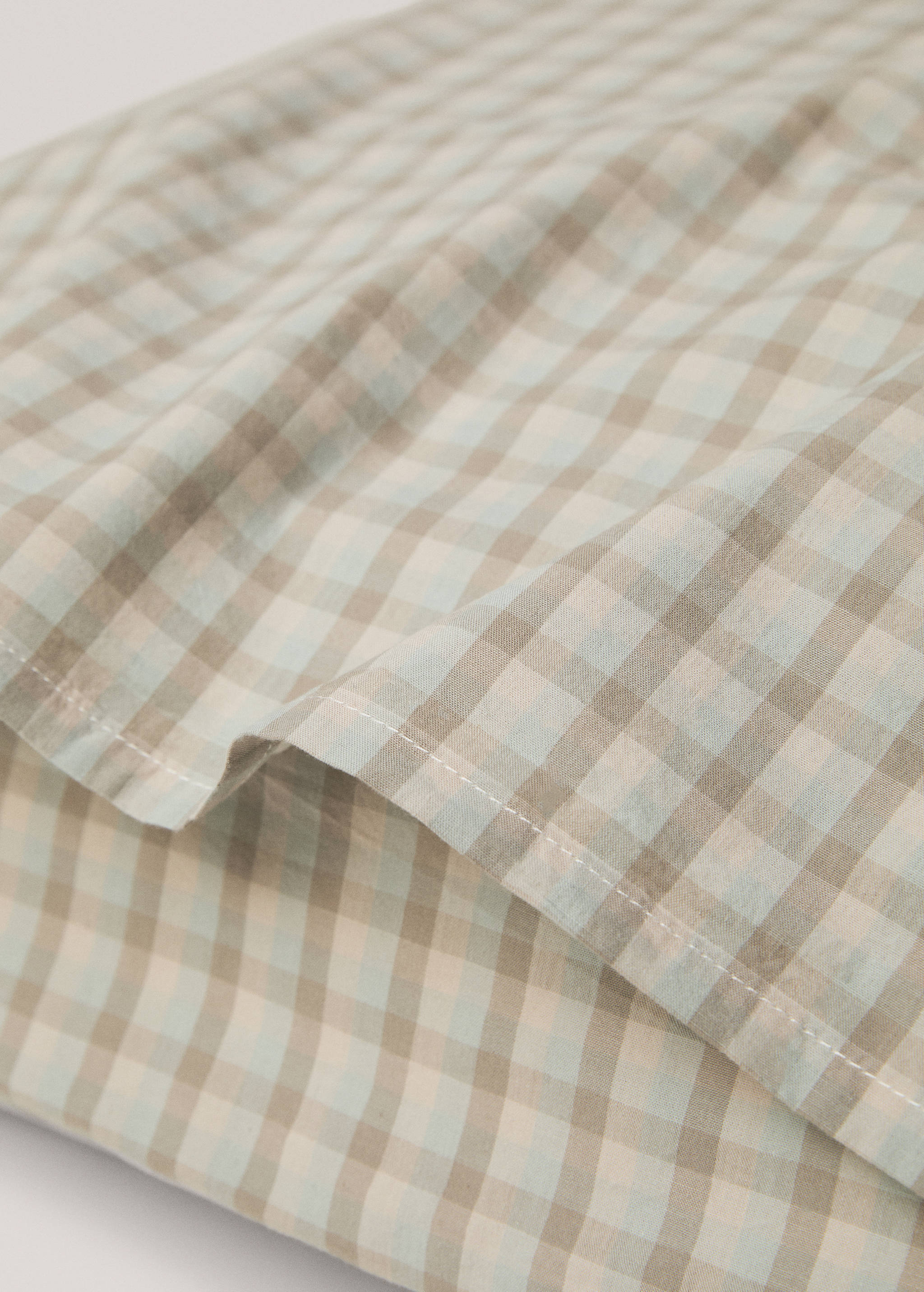 Vichy square pillowcase 60x60cm - Details of the article 1