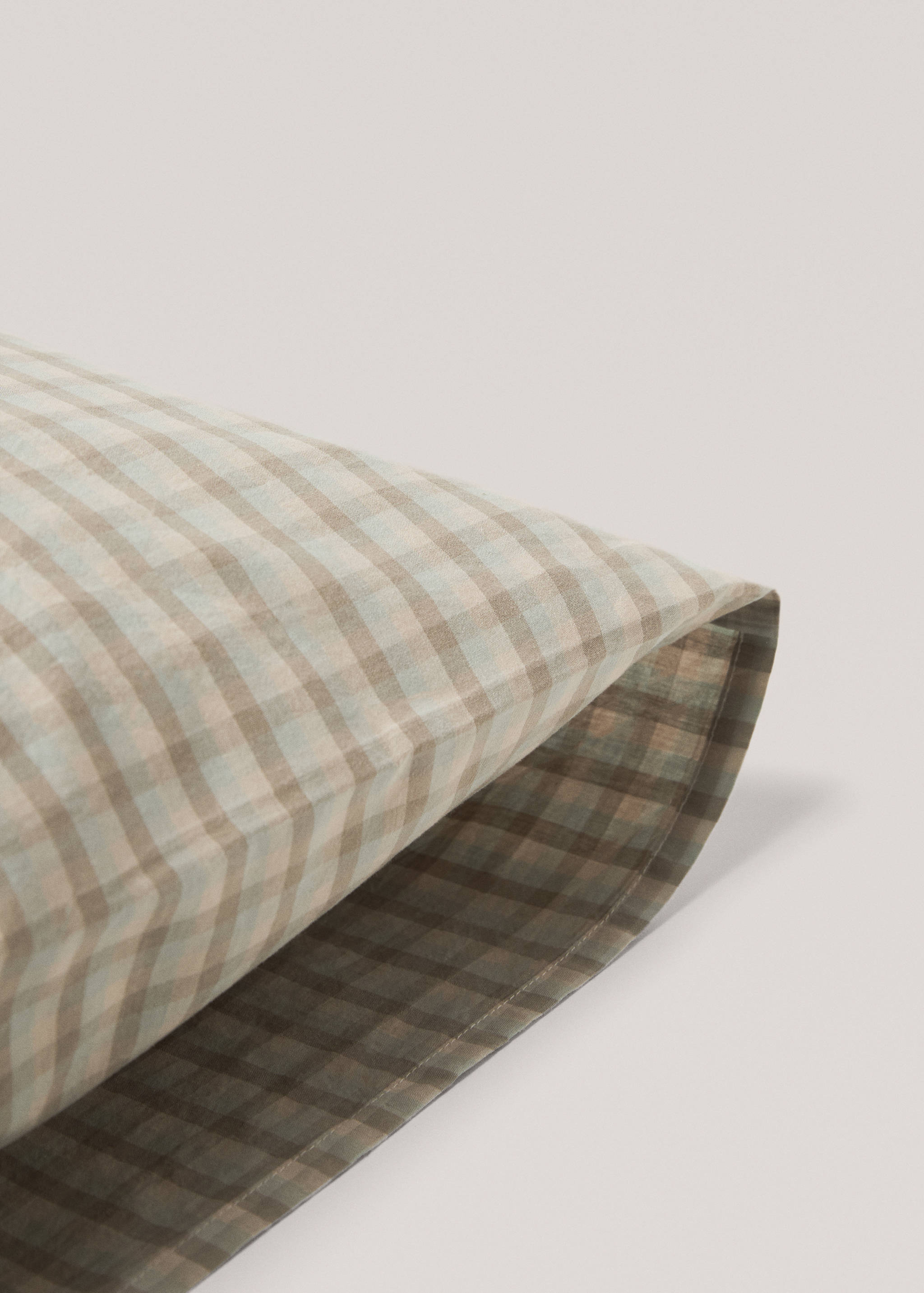 Vichy square pillowcase 60x60cm - Details of the article 2