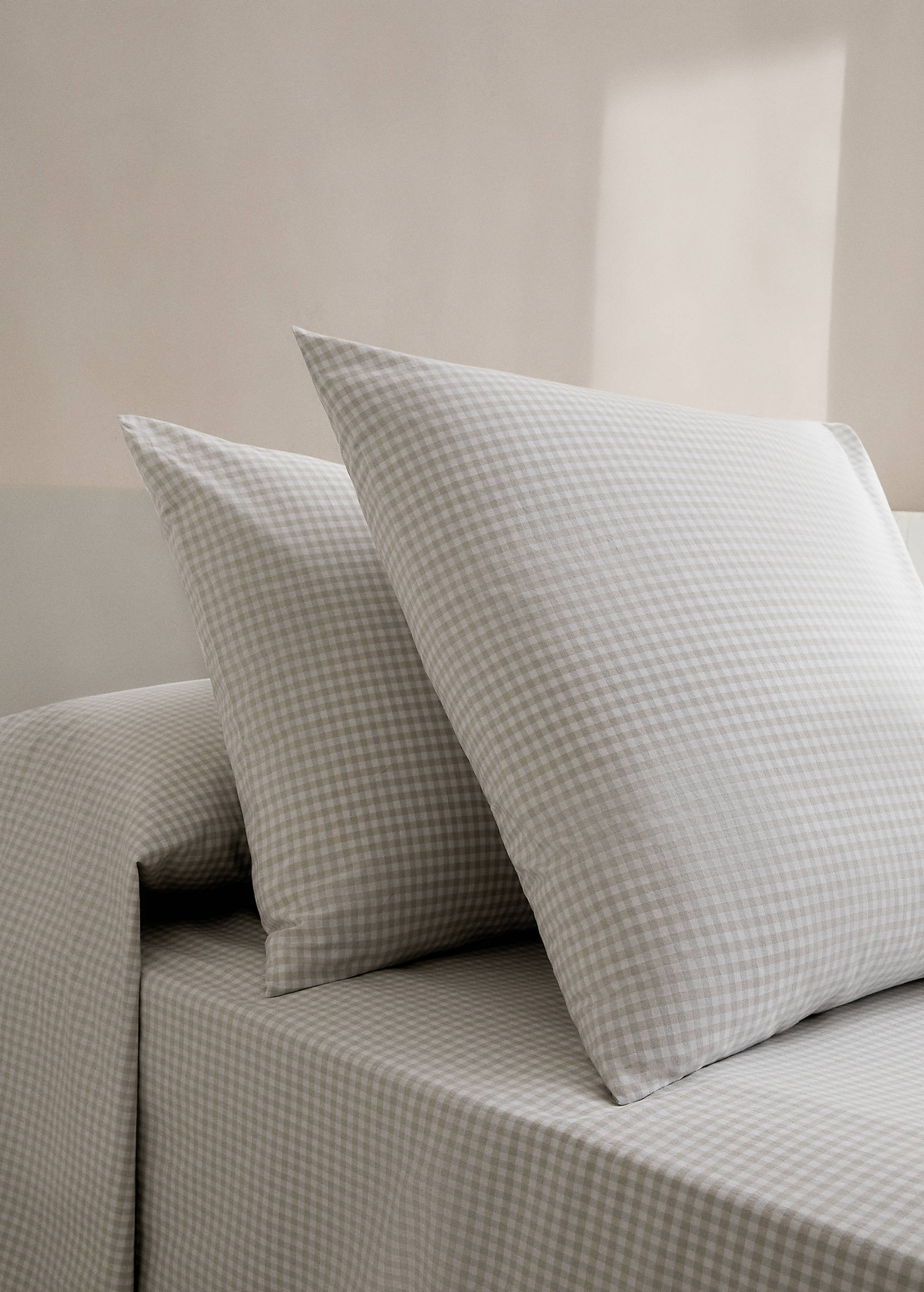 Vichy square pillowcase 60x60cm - General plane