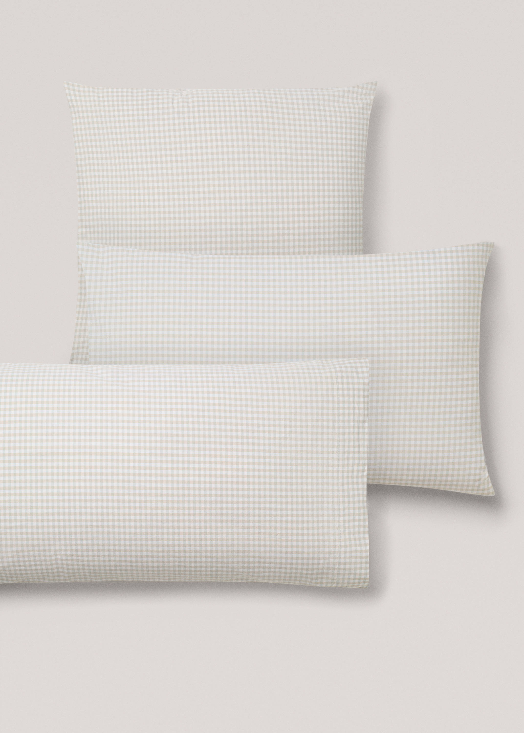 Vichy square pillowcase 60x60cm - Details of the article 4
