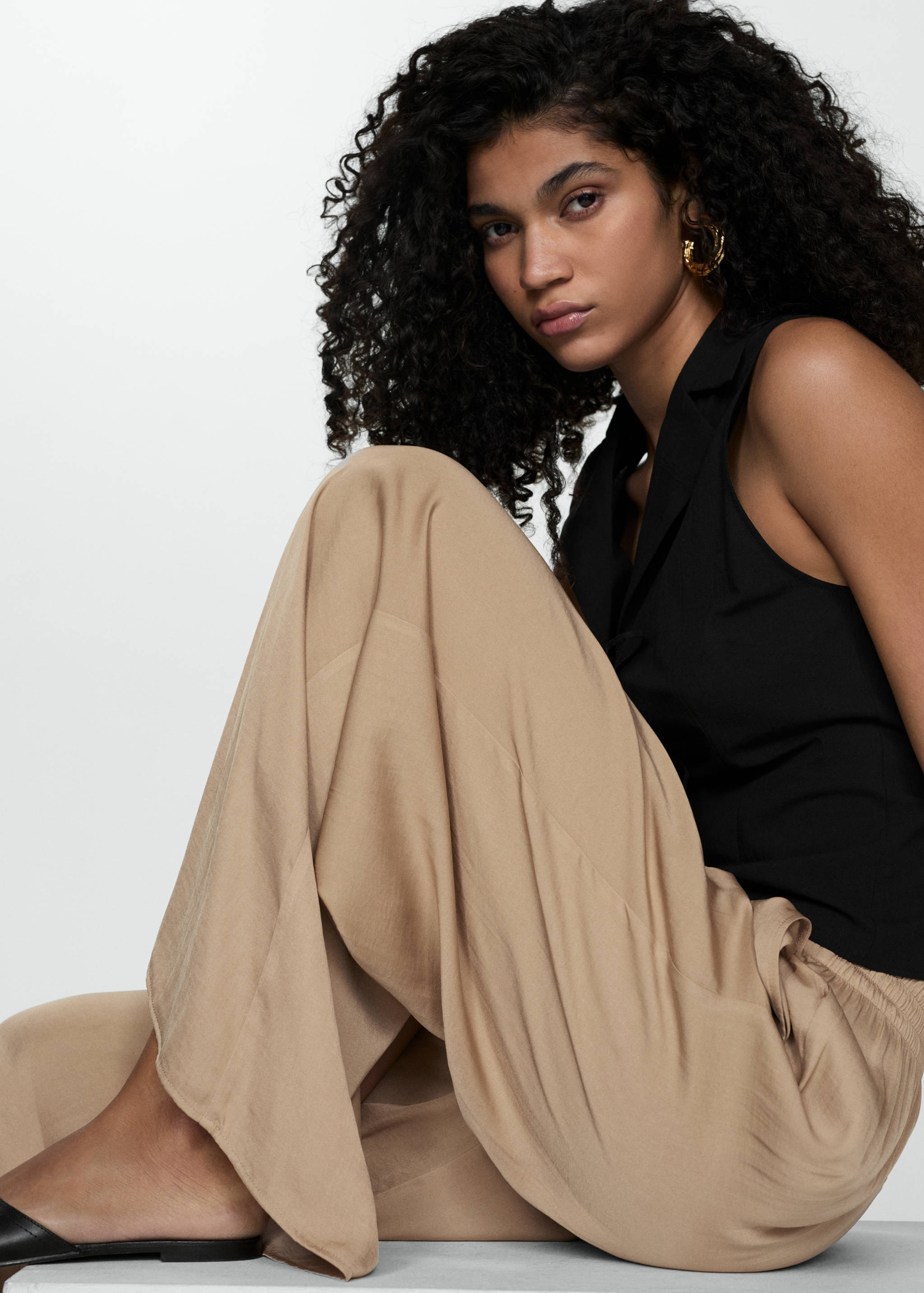 Pantalón fluido wide leg - Detalle del artículo 1