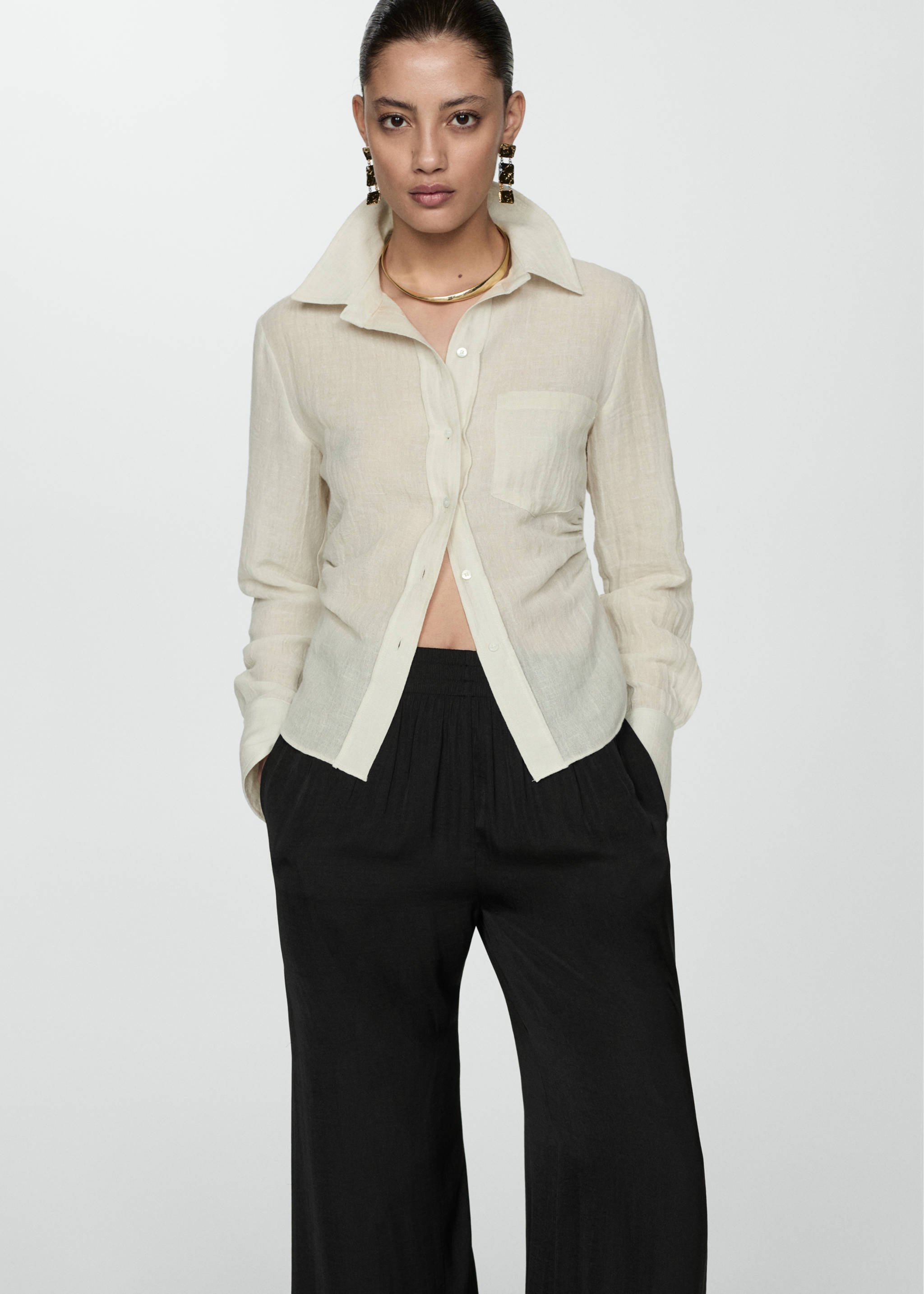 Pantalon fluide wideleg - Détail de l'article 1