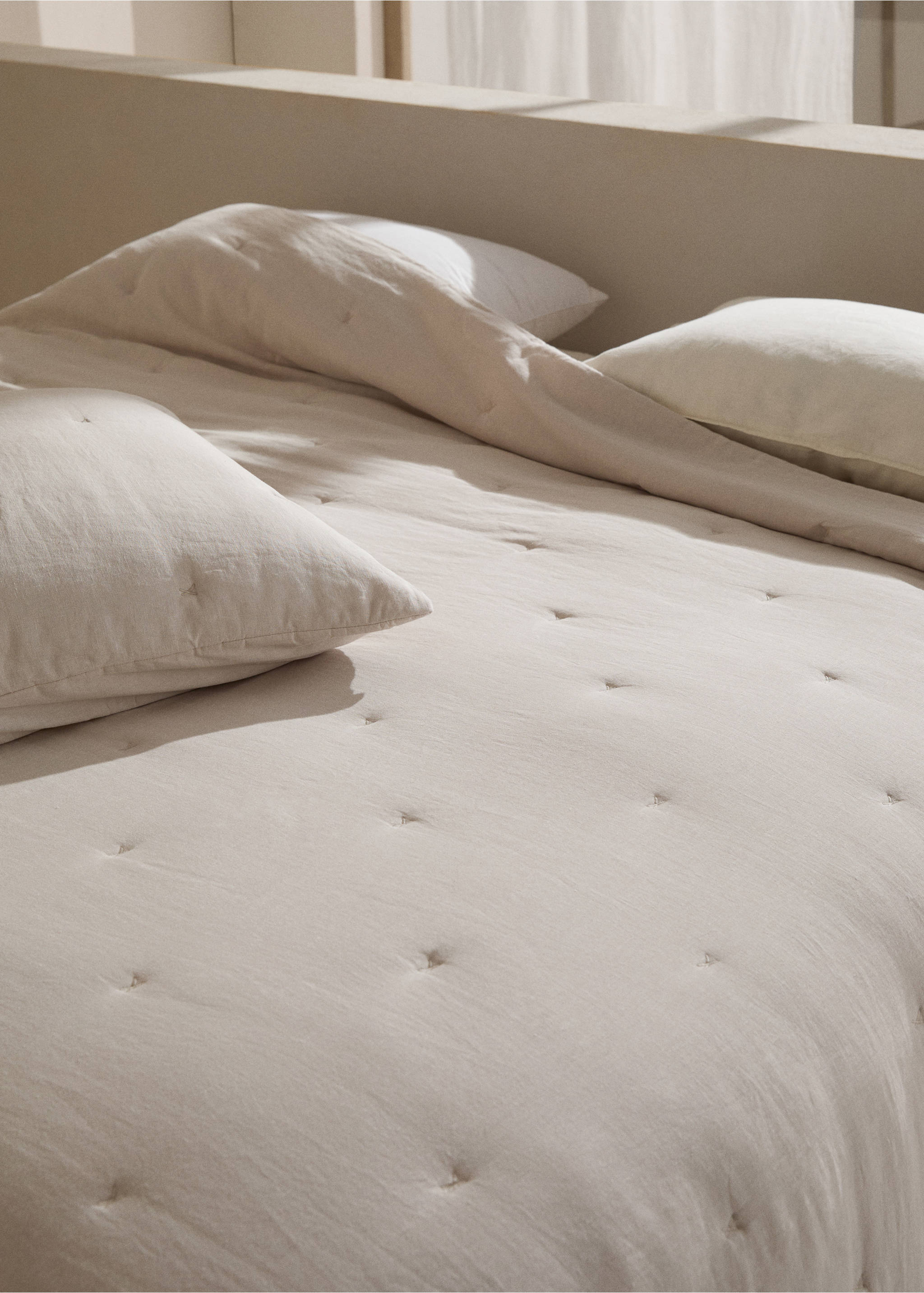 Linen quilt - General plane, Beige. Ref: 77060580-00.