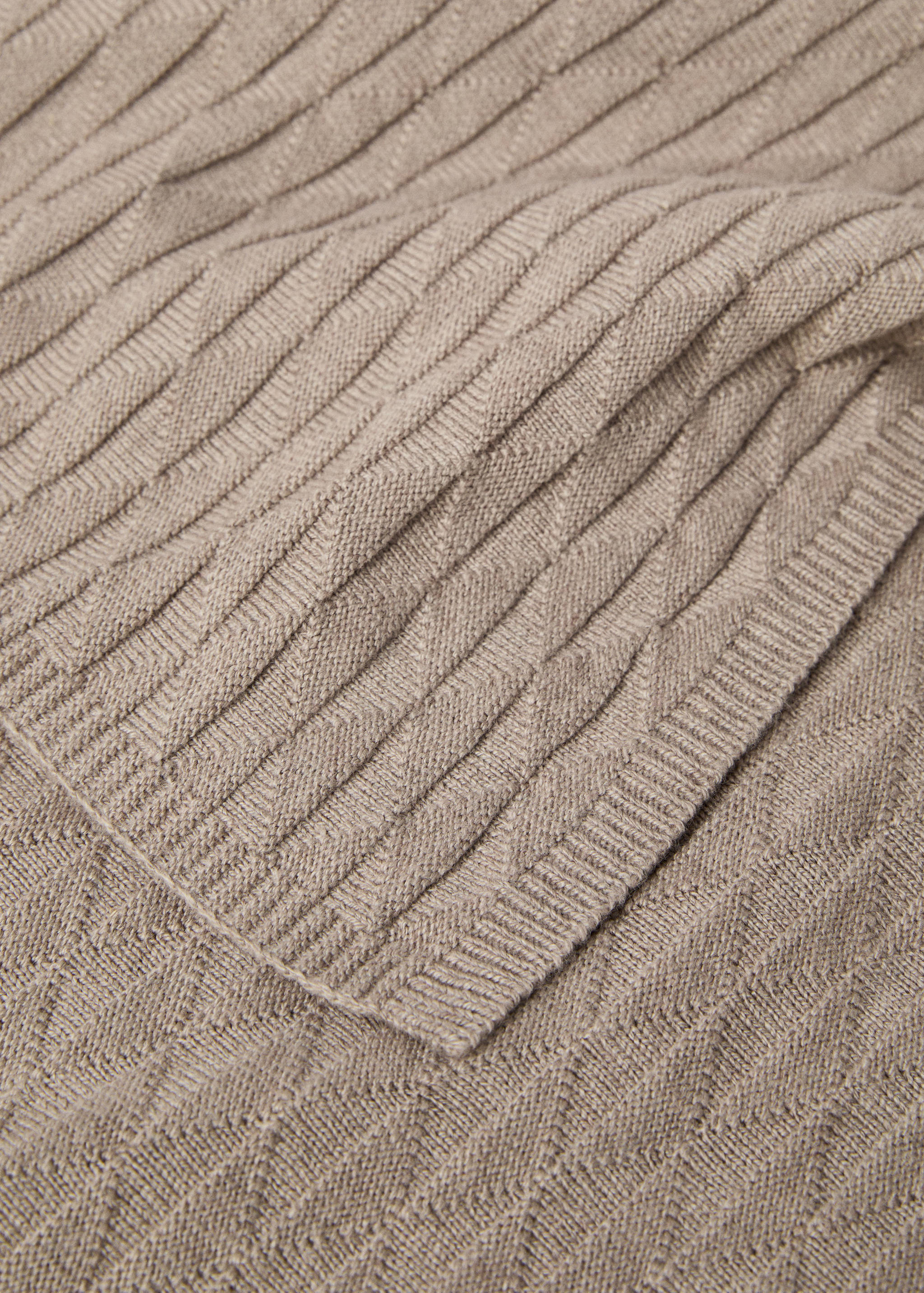 Couverture combinée laine lin losanges - Détail de l'article 2