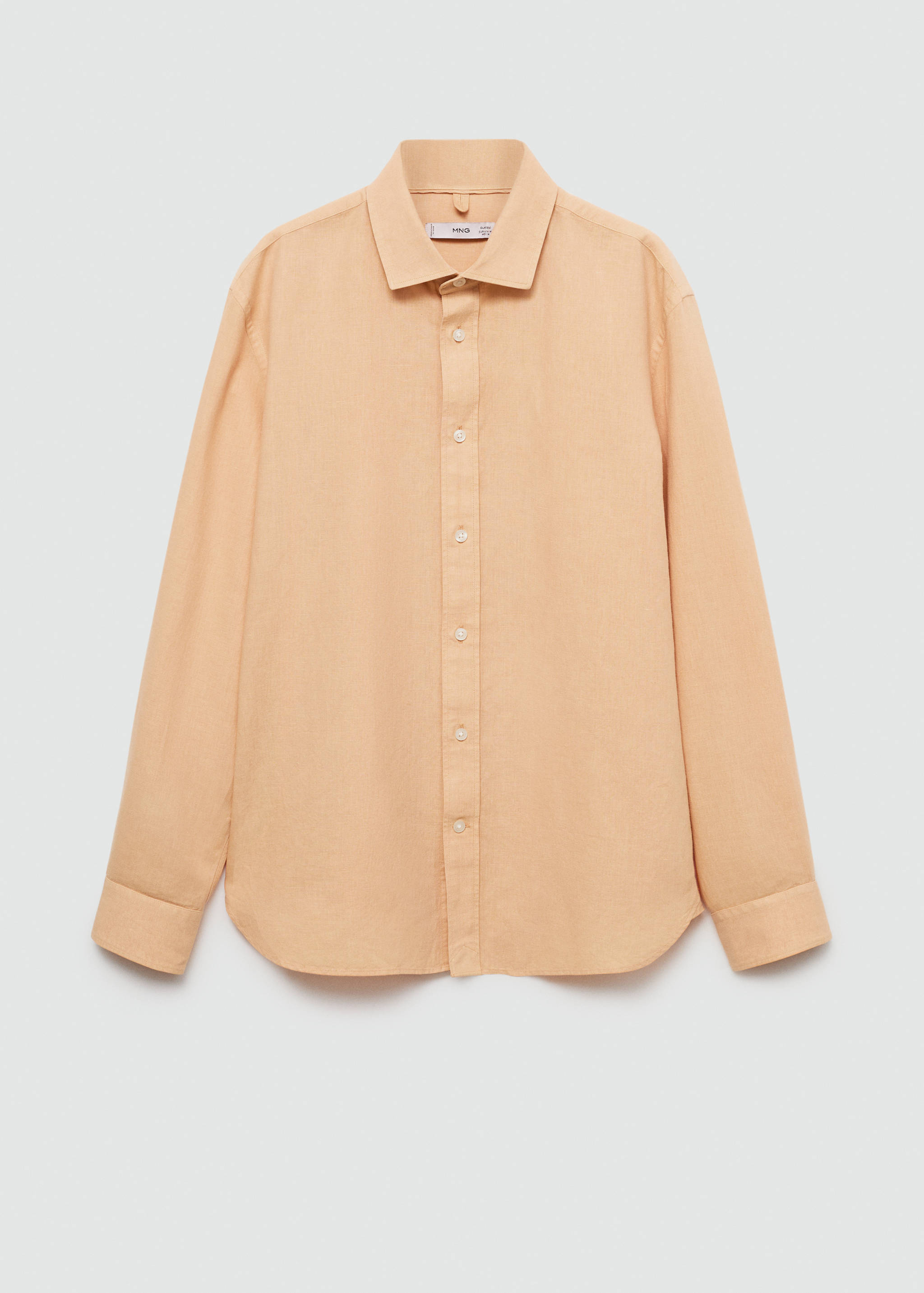 Classic-fit linen-blend shirt - Article without model