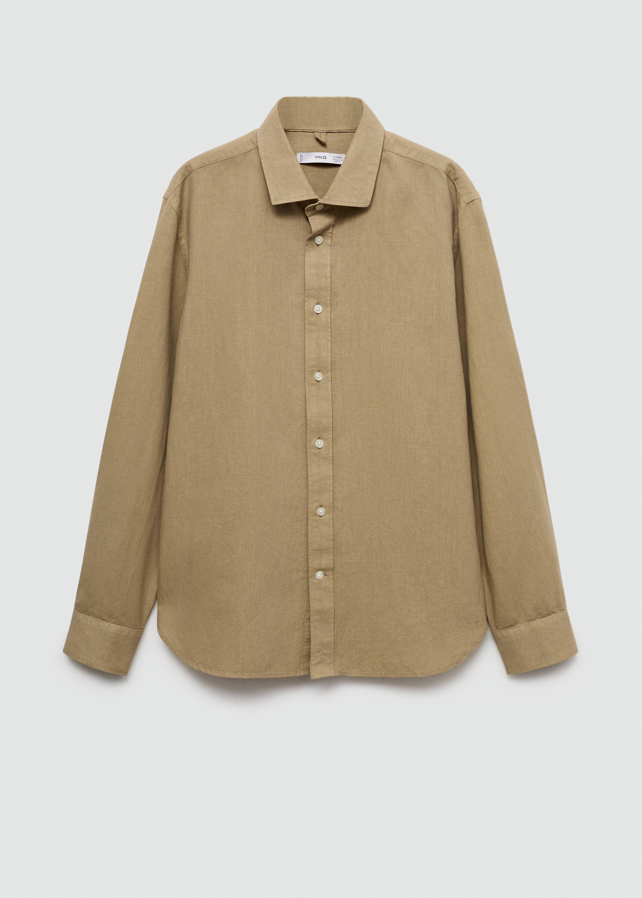 Classic-fit linen-blend shirt - Article without model