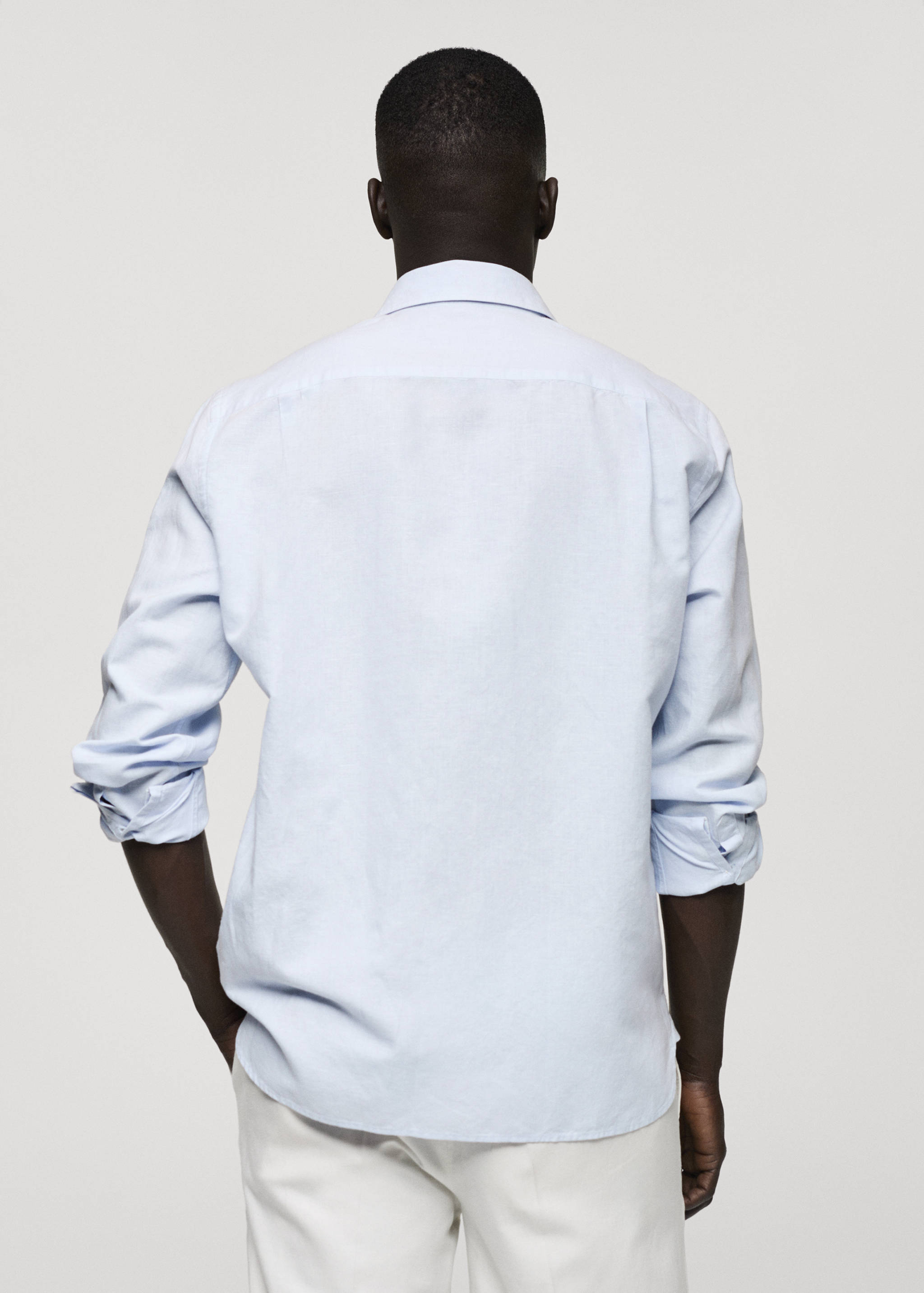 Classic-fit linen-blend shirt - Reverse of the article