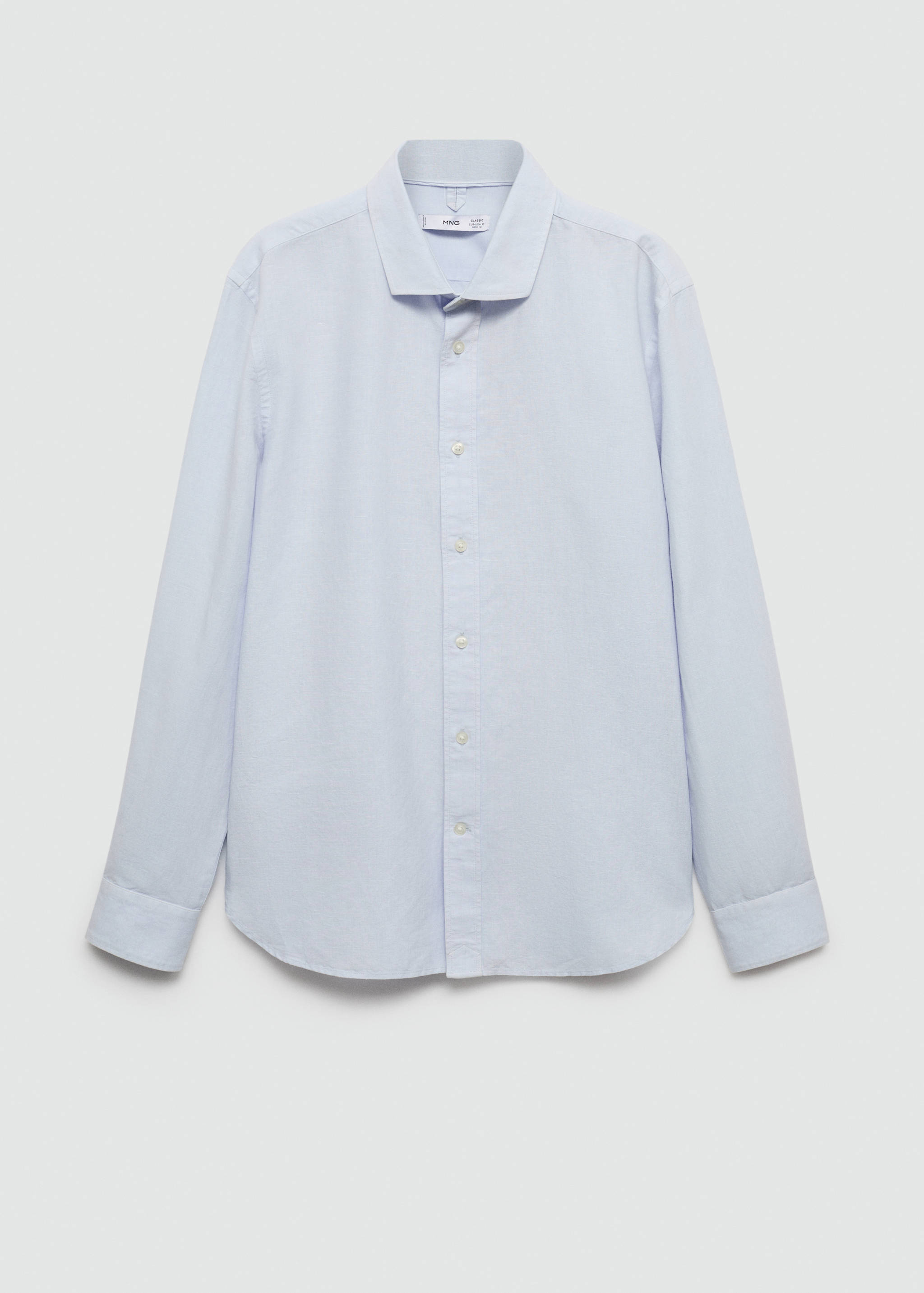 Classic-fit linen-blend shirt - Article without model