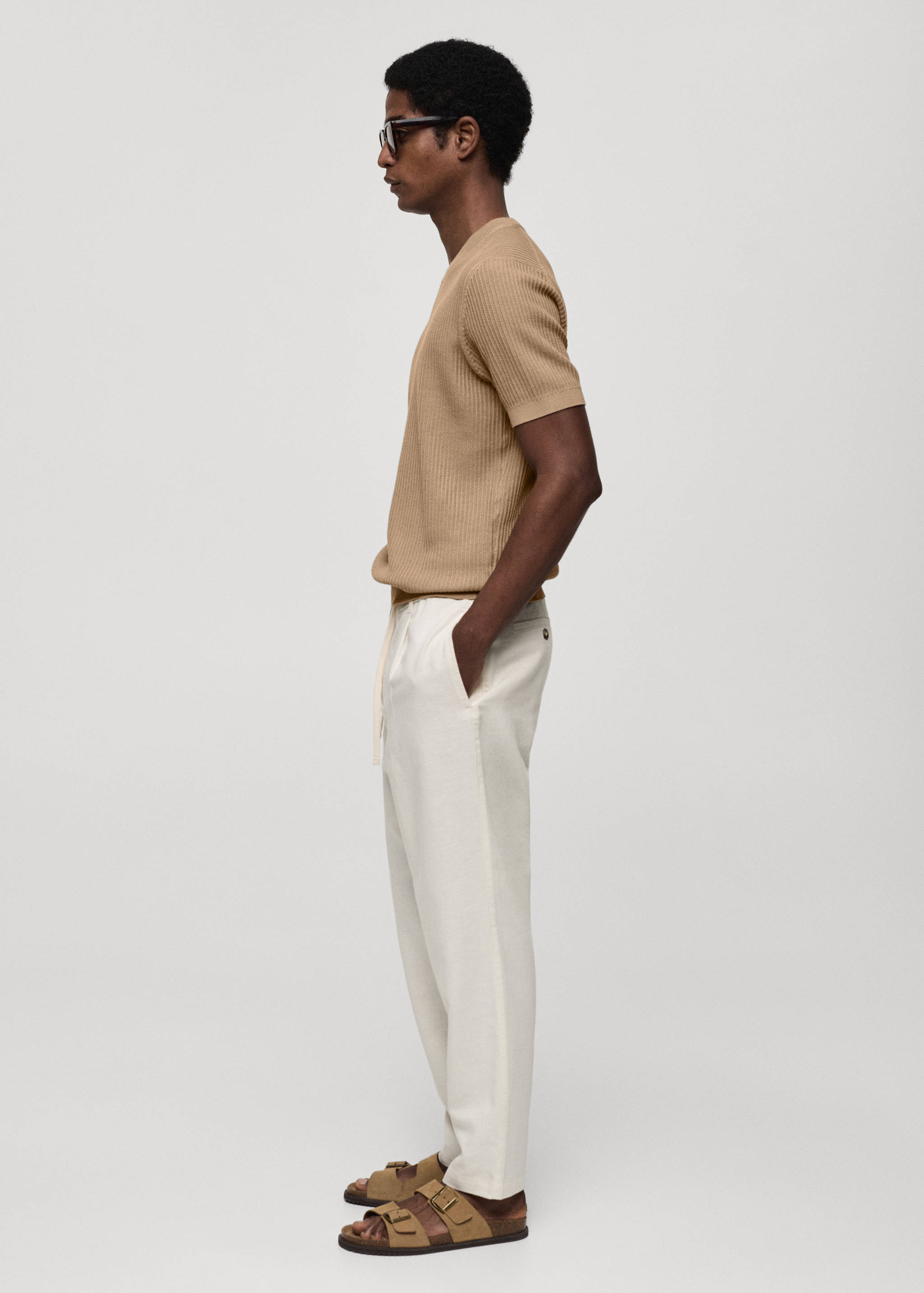 Ribbed  knit t-shirt - Details of the article 2