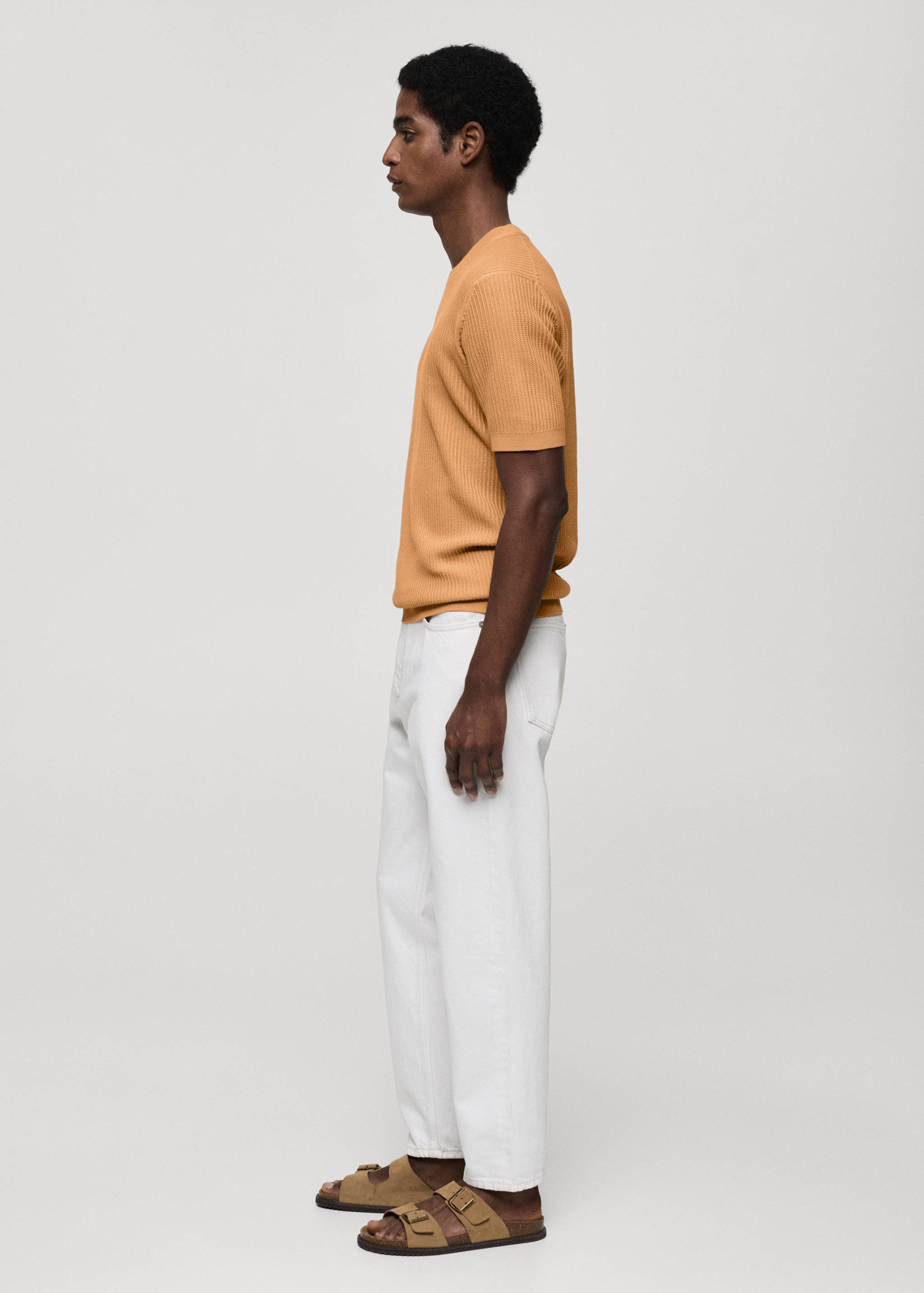 Ribbed  knit t-shirt - Details of the article 2