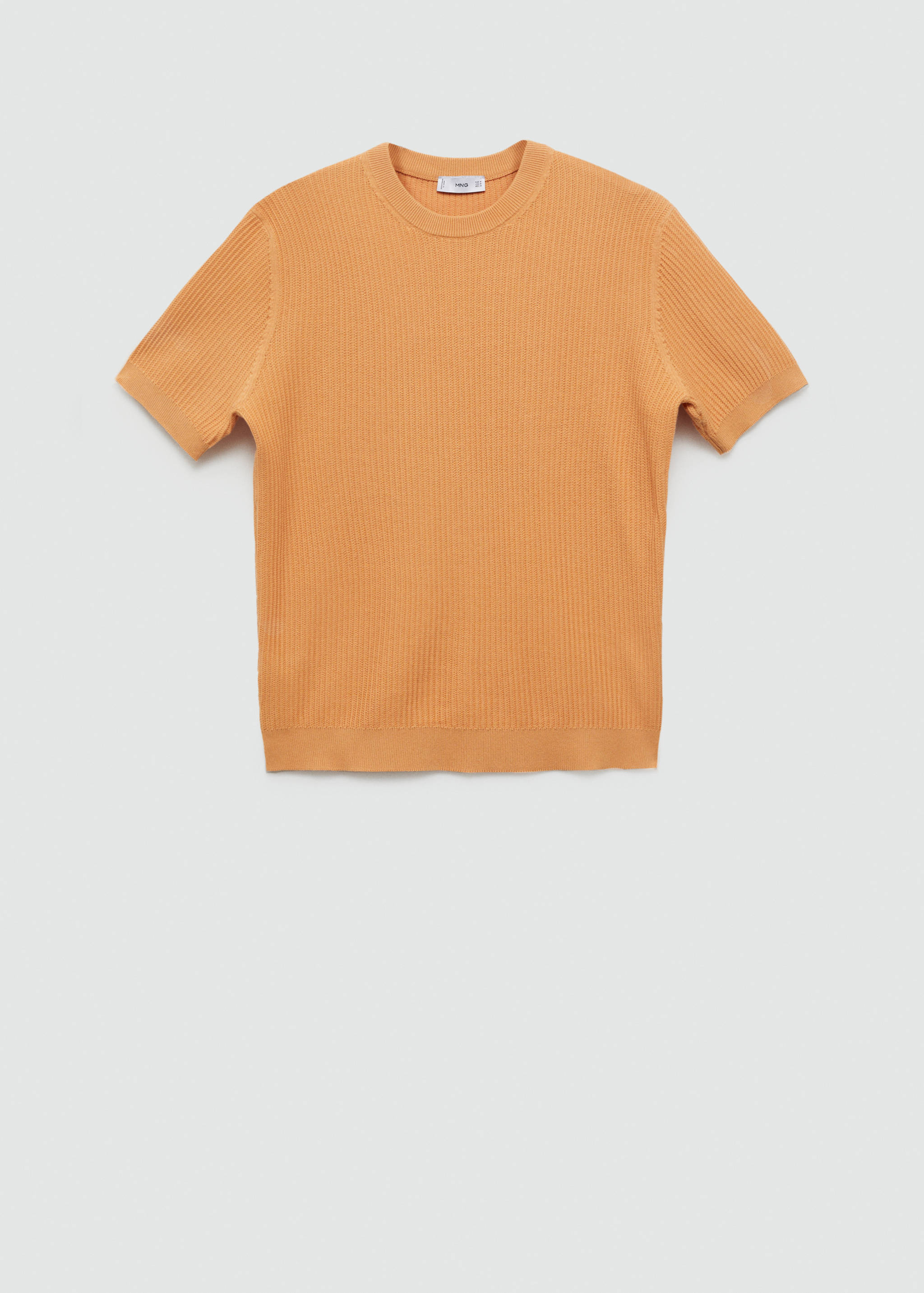 Ribbed  knit t-shirt - Article without model