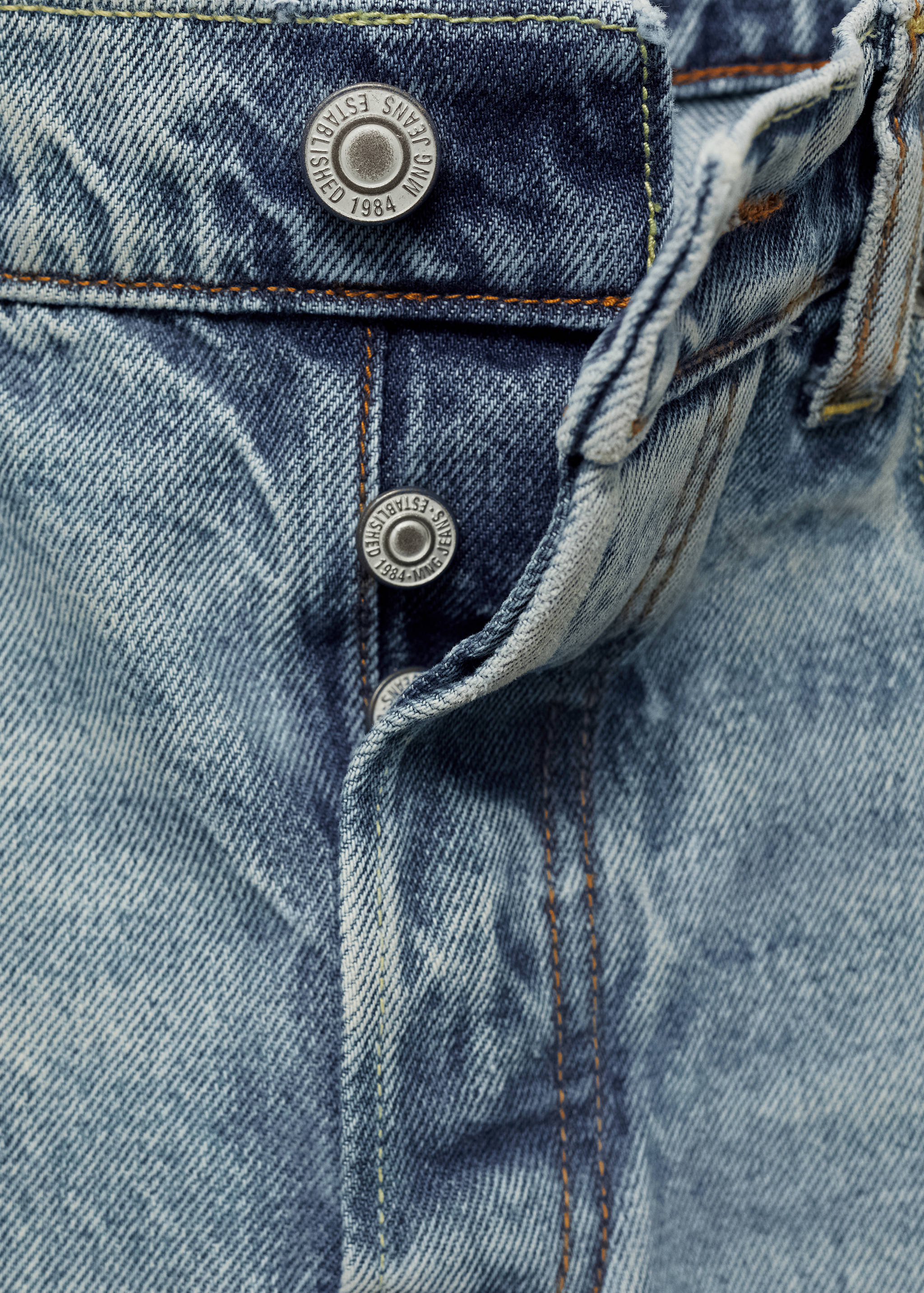 Culotte-Jeans mit mittlerer Bundhöhe - Detail des Artikels 8