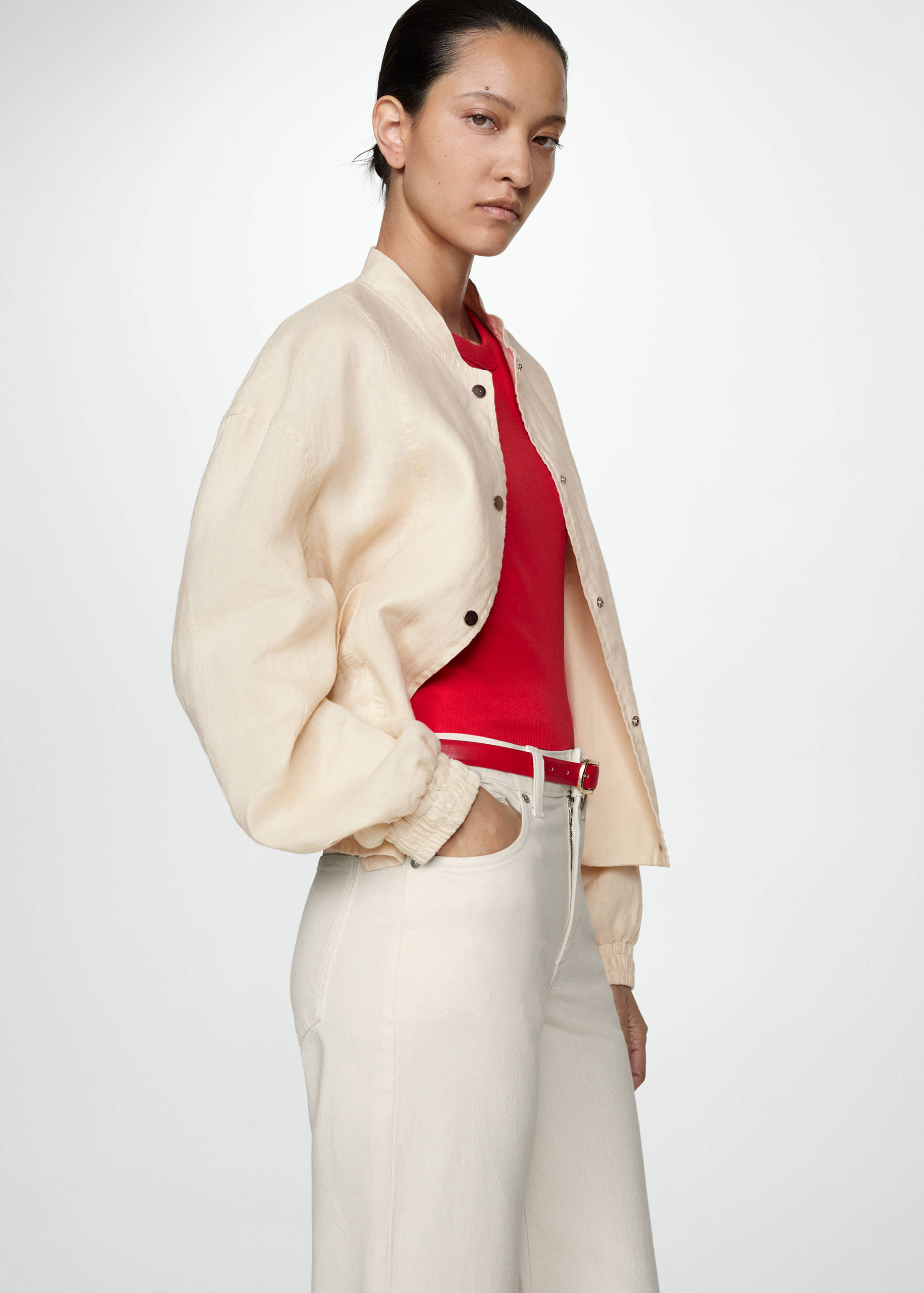 Culotte-Jeans mit mittlerer Bundhöhe - Detail des Artikels 1