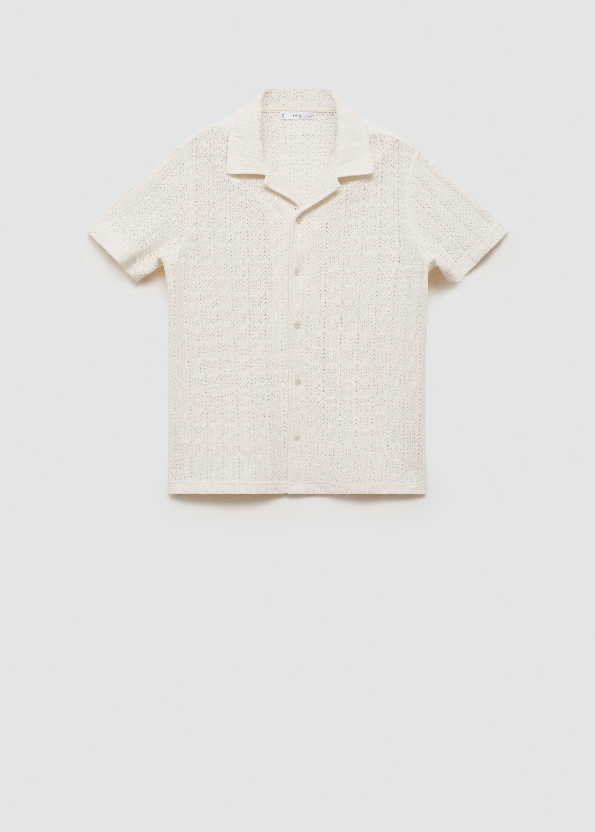 Crochet knitted shirt - Article without model