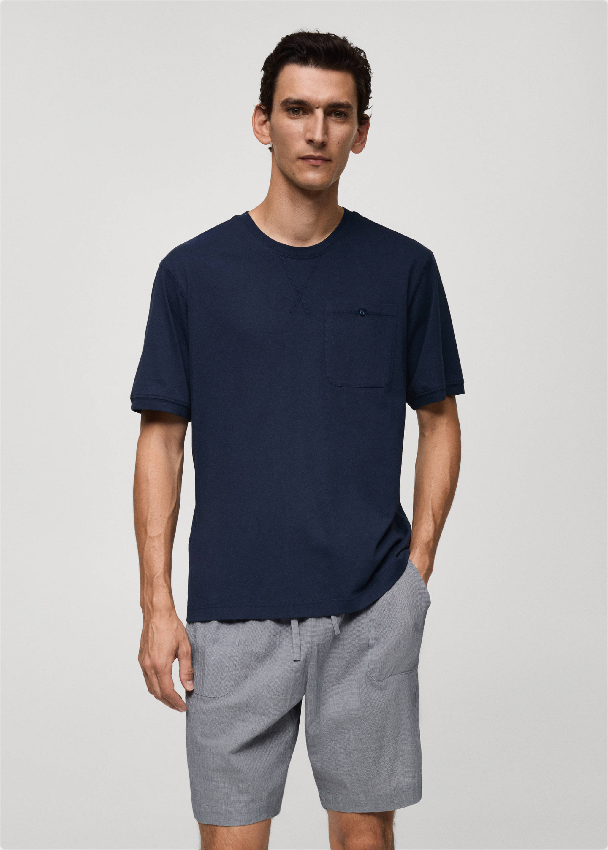 Check cotton pyjama pack - Medium plane