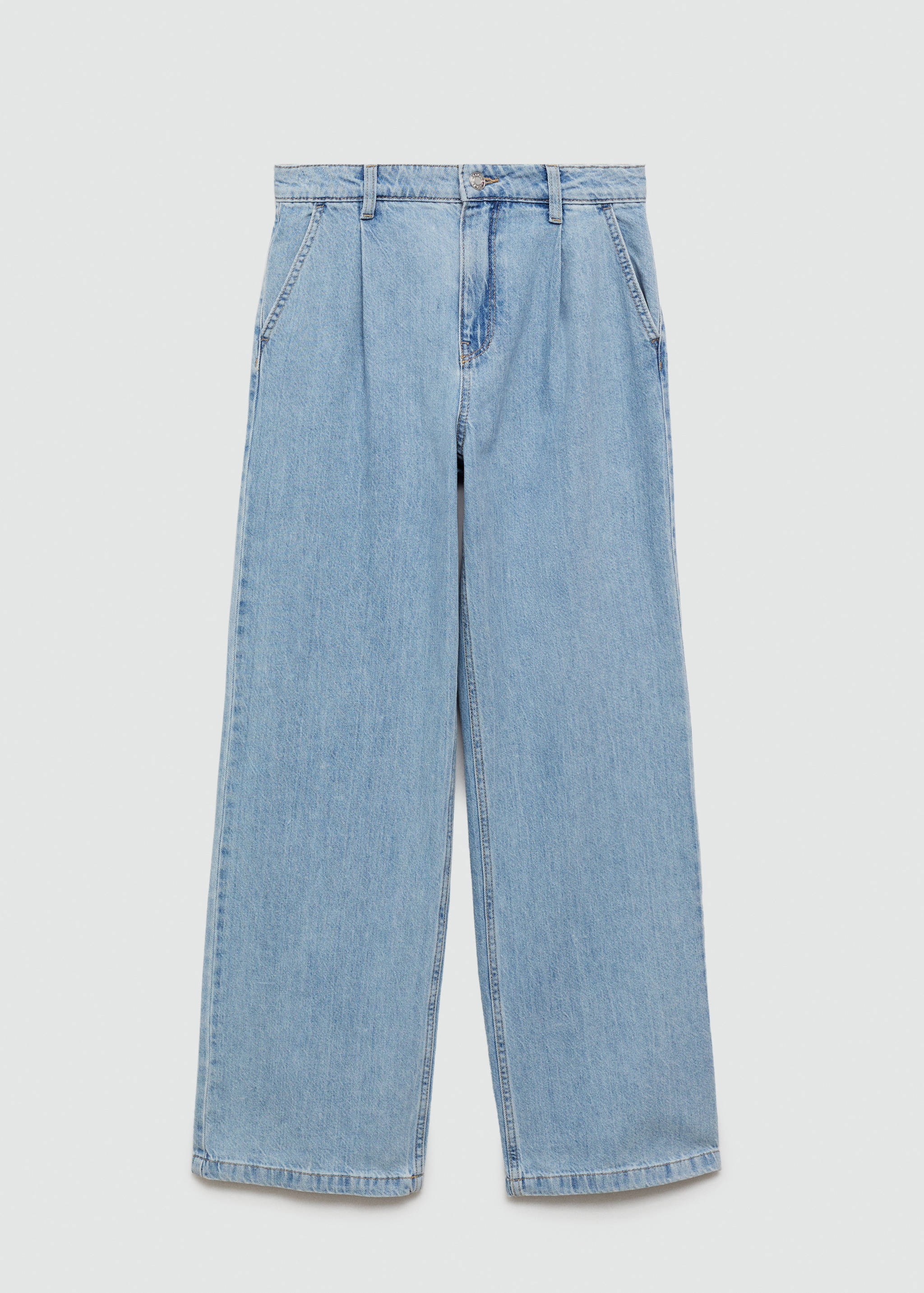 Jeansy wide leg z zakładkami - Artykuł bez modela/modelki