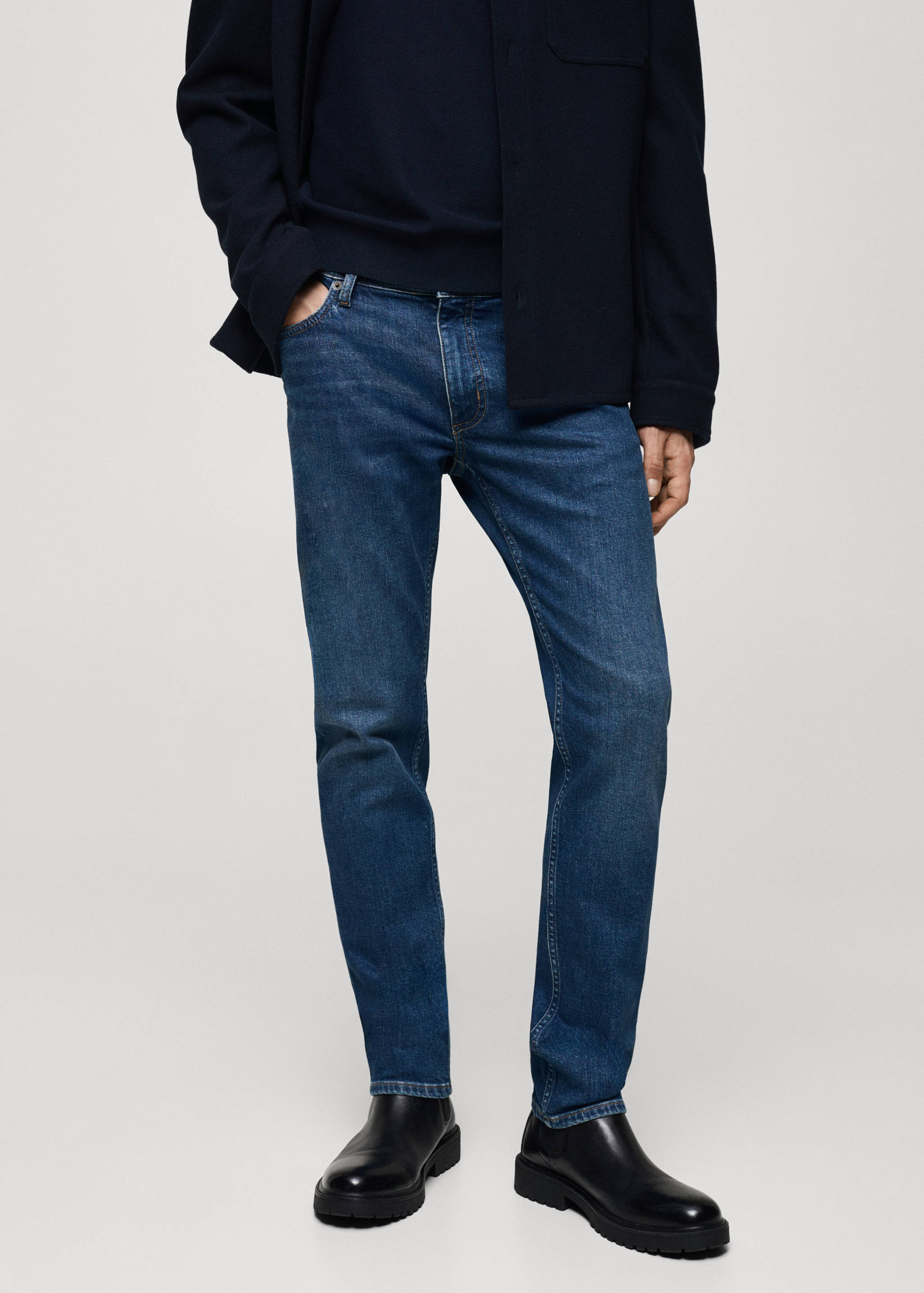 Jan slim-fit jeans - Medium plane