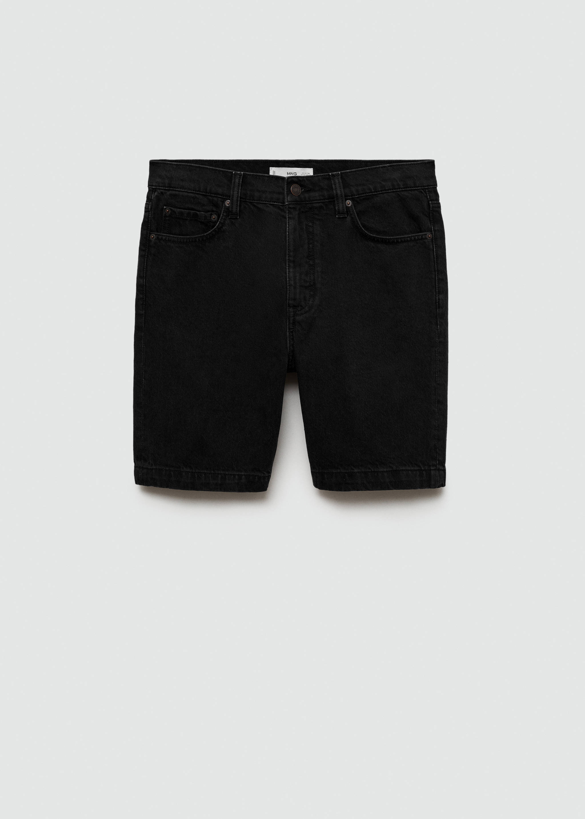 Regular-fit denim bermuda shorts - Article without model