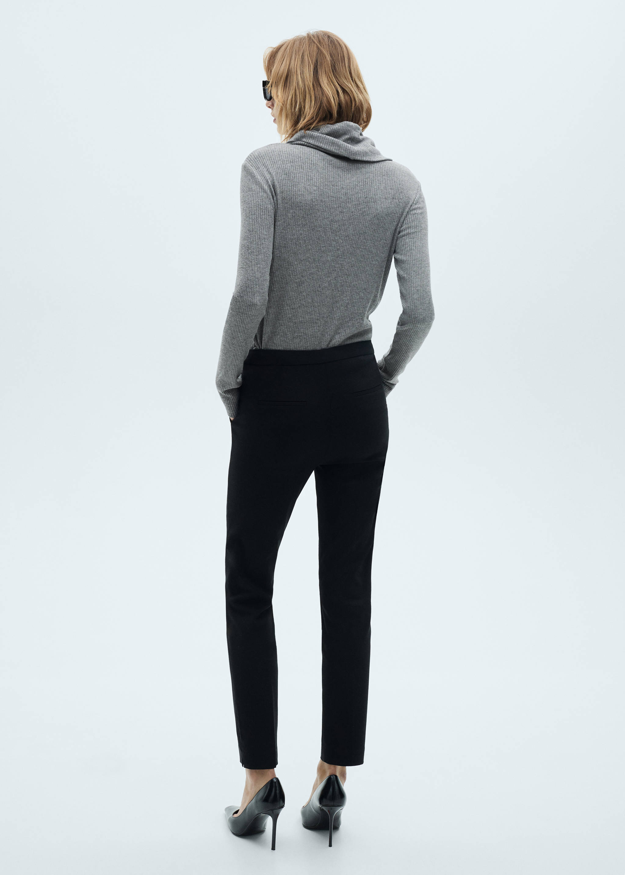 Crop παντελόνι σωλήνας - Πίσω όψη προϊόντος